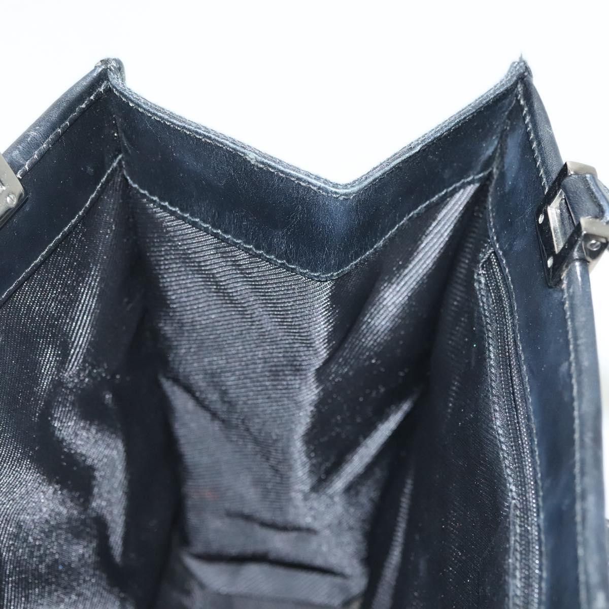 Gucci GUCCI GG Canvas Jackie Hand Bag Black Silver 002 002 Size ONE SIZE - 18 Thumbnail