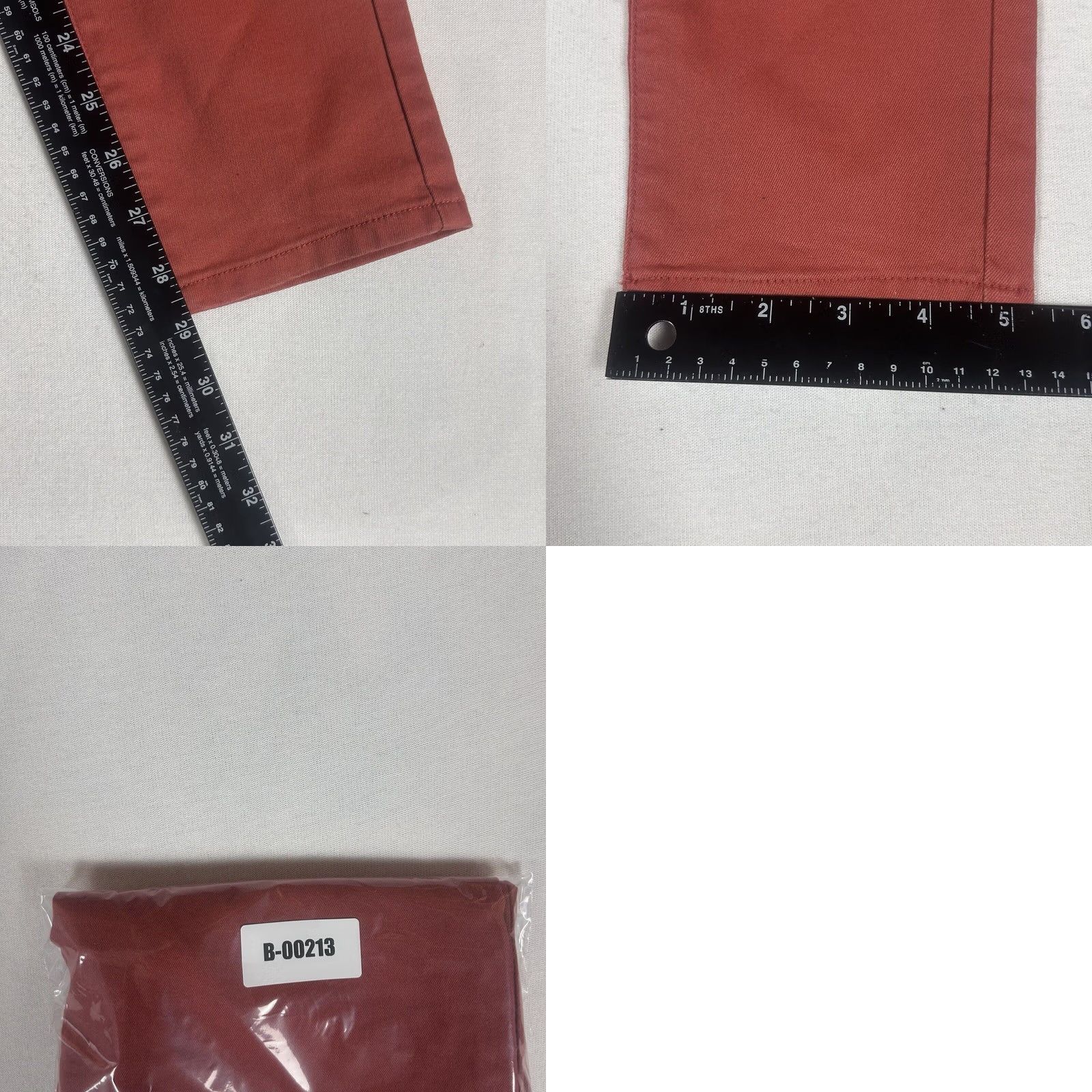 Forever 21 Forever 21 Casual Chino Pants Womens 28 Red Denim Mid Rise Medium Wash Pockets Size 28" / US 6 / IT 42 - 8 Thumbnail
