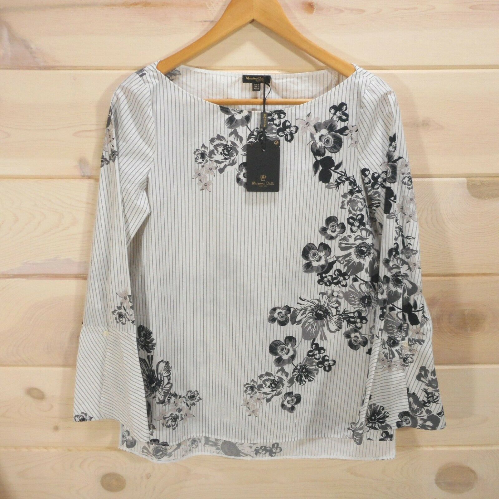 MASSIMO DUTTI Printed Poplin Blouse NWT LAST ONE!!!
