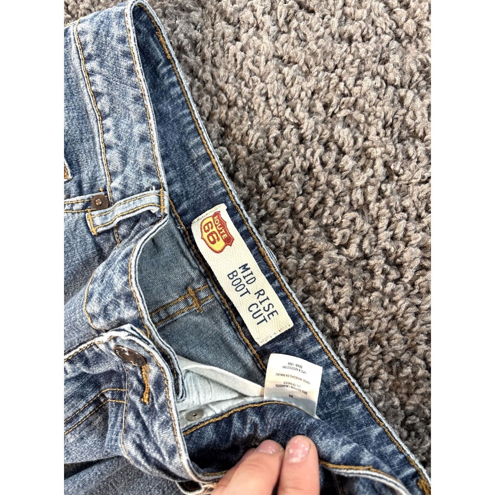 Lee VINTAGE Lee Jeans Bootcut Womens 30x30 Mid Rise Medium Wash Blue Embroidered 30 in Inseam Womens Mens? Size 30" / US 8 / IT 44 - 6 Thumbnail