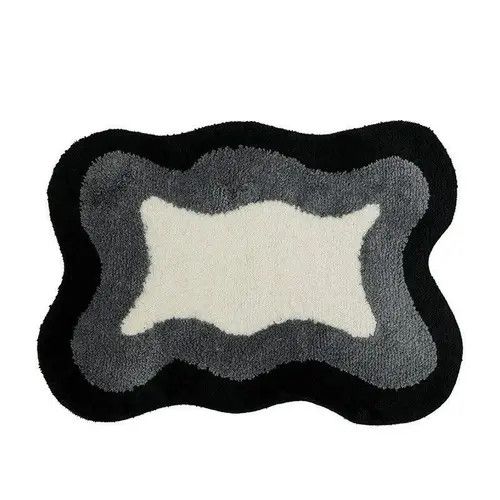 Designer × Vintage Mat Fluffy Thick Water Absorbing Anti Slip Bath Rugs 40x60cm Size ONE SIZE - 2 Thumbnail