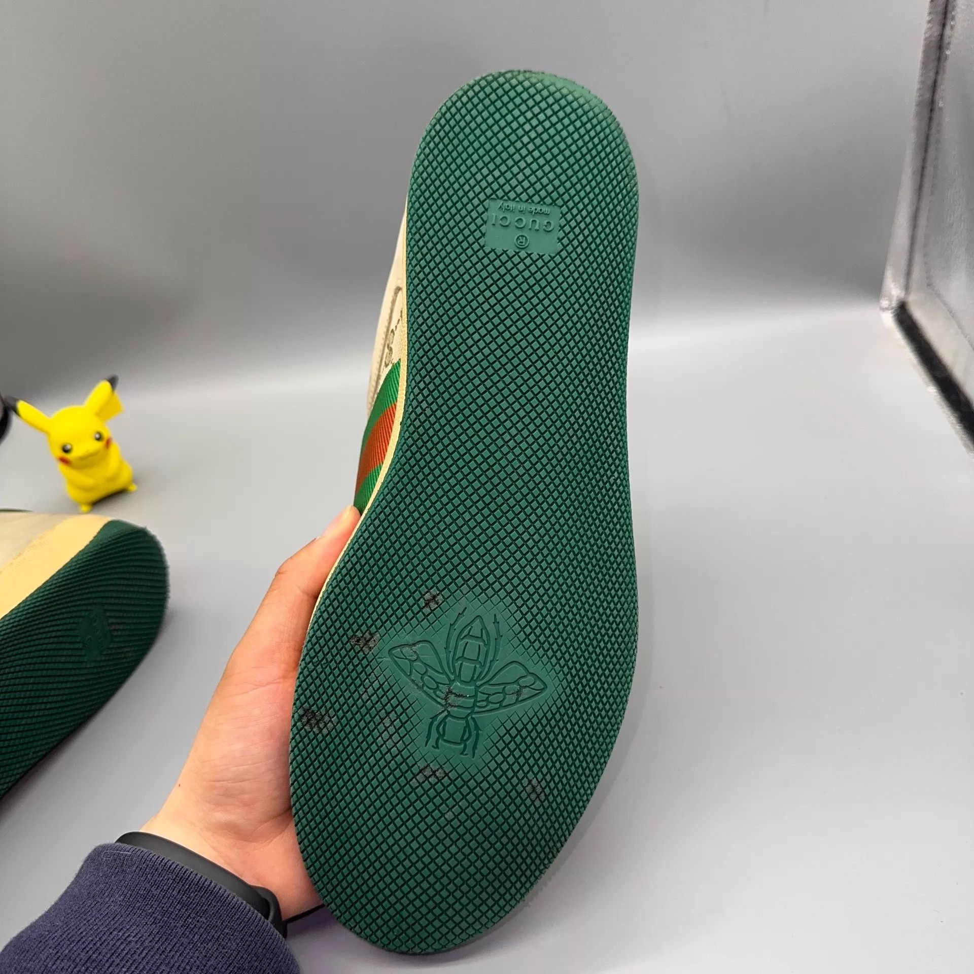 Gucci GUCCI Screener GG Enamel Green Sneaker Size US 10.5 / EU 43-44 - 8 Thumbnail