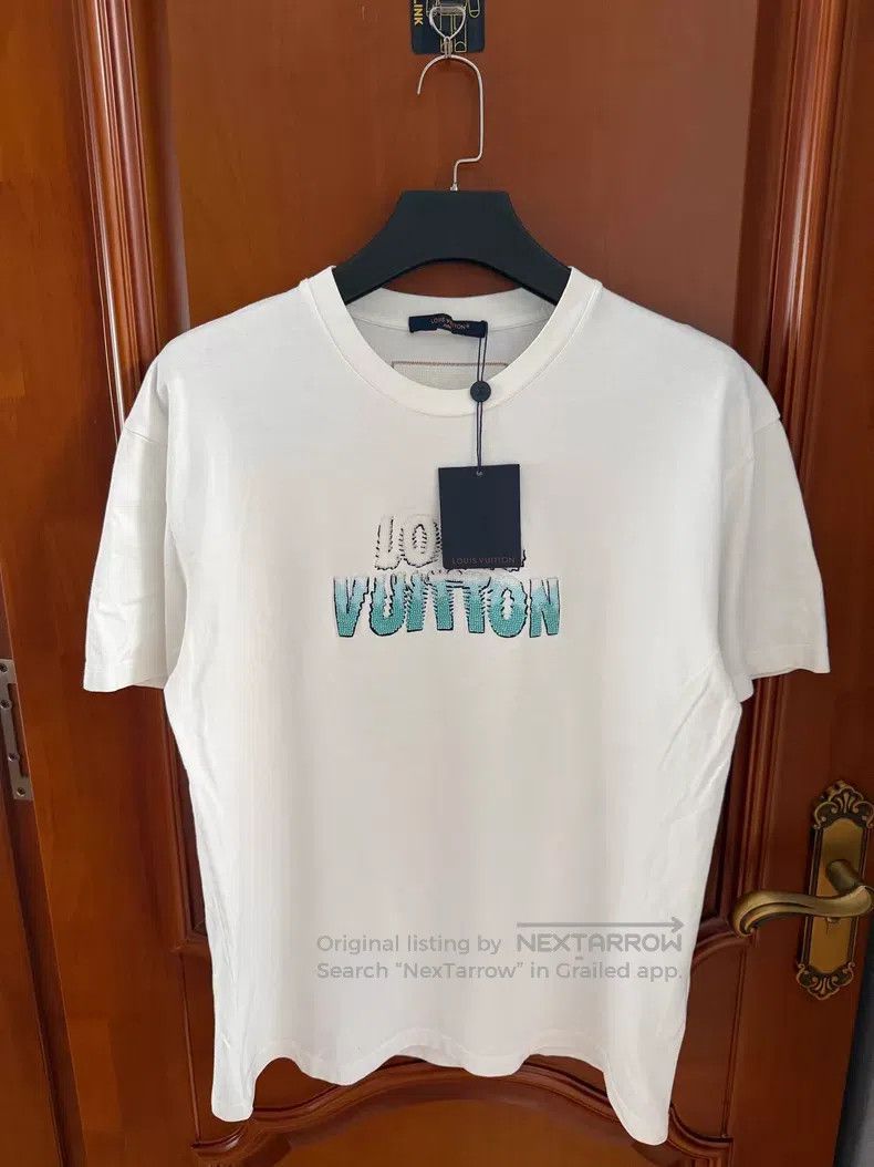 Louis Vuitton Louis Vuitton White logo short sleeve T-shirt Size US L / EU 52-54 / 3 - 1 Thumbnail