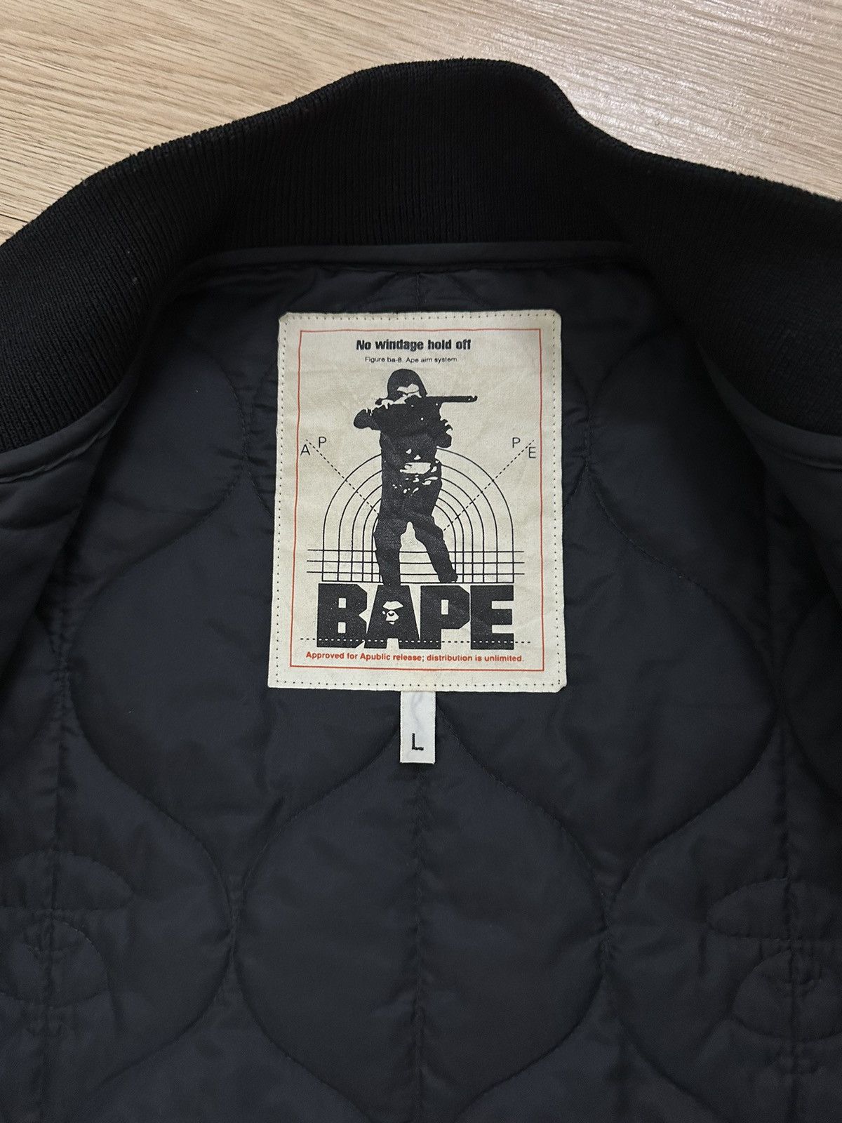 Bape Rare And Beautiful Bape Quilted Light Puffer Zipper Jacket Size US L / EU 52-54 / 3 - 12 Thumbnail