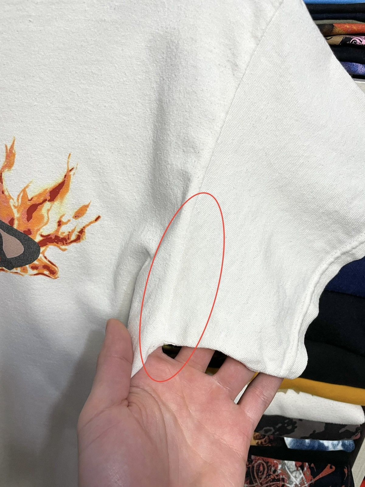 Travis Scott Travis Scott Cactus Jack Flame Logo T-Shirt Size S White Size US S / EU 44-46 / 1 - 8 Thumbnail