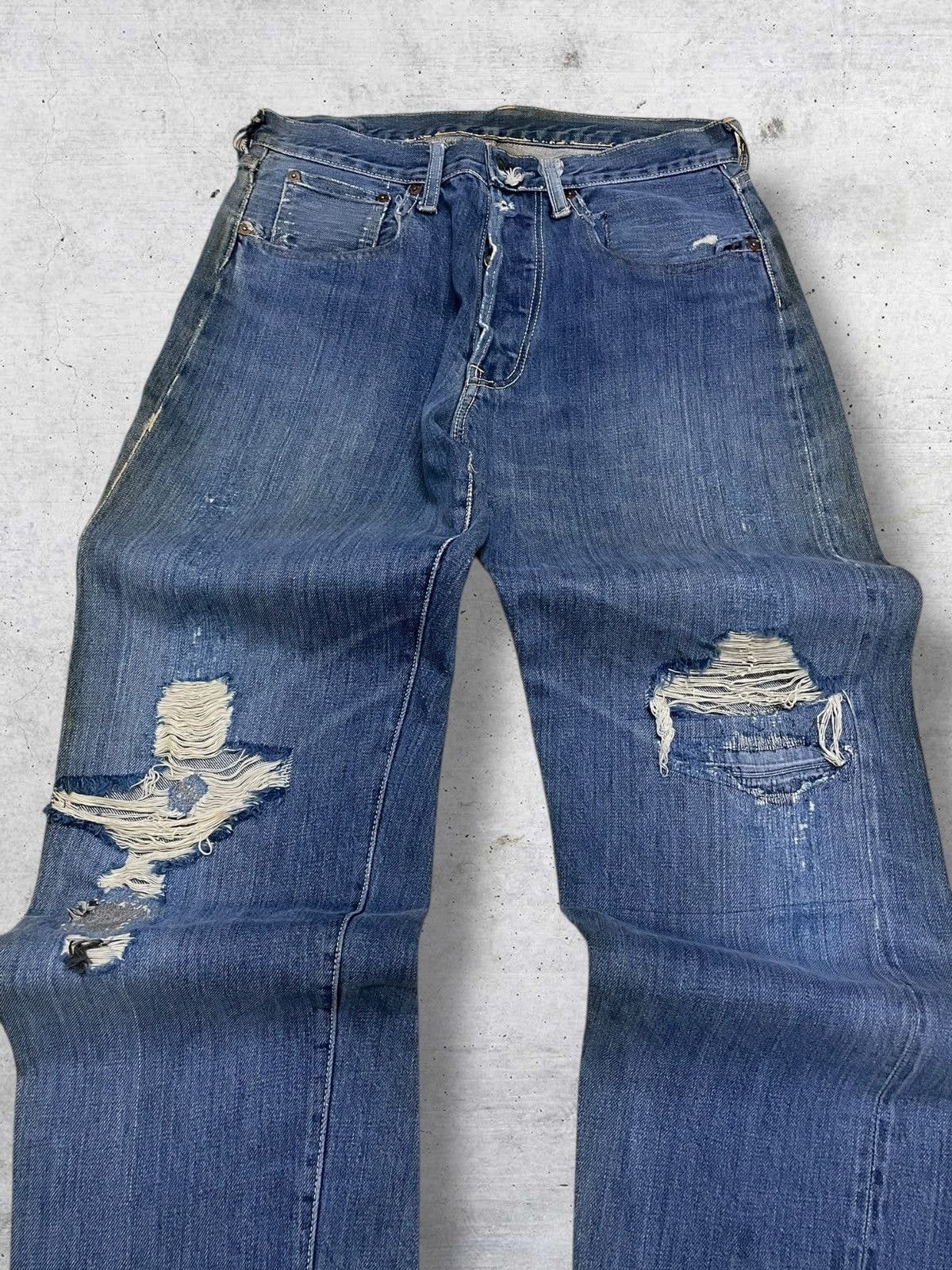 Nepenthes VINTAGE HOGGS BY NEPHENTES OG JAPAN DESIGNER SELVEDGE DENIM Size US 29 - 4 Thumbnail