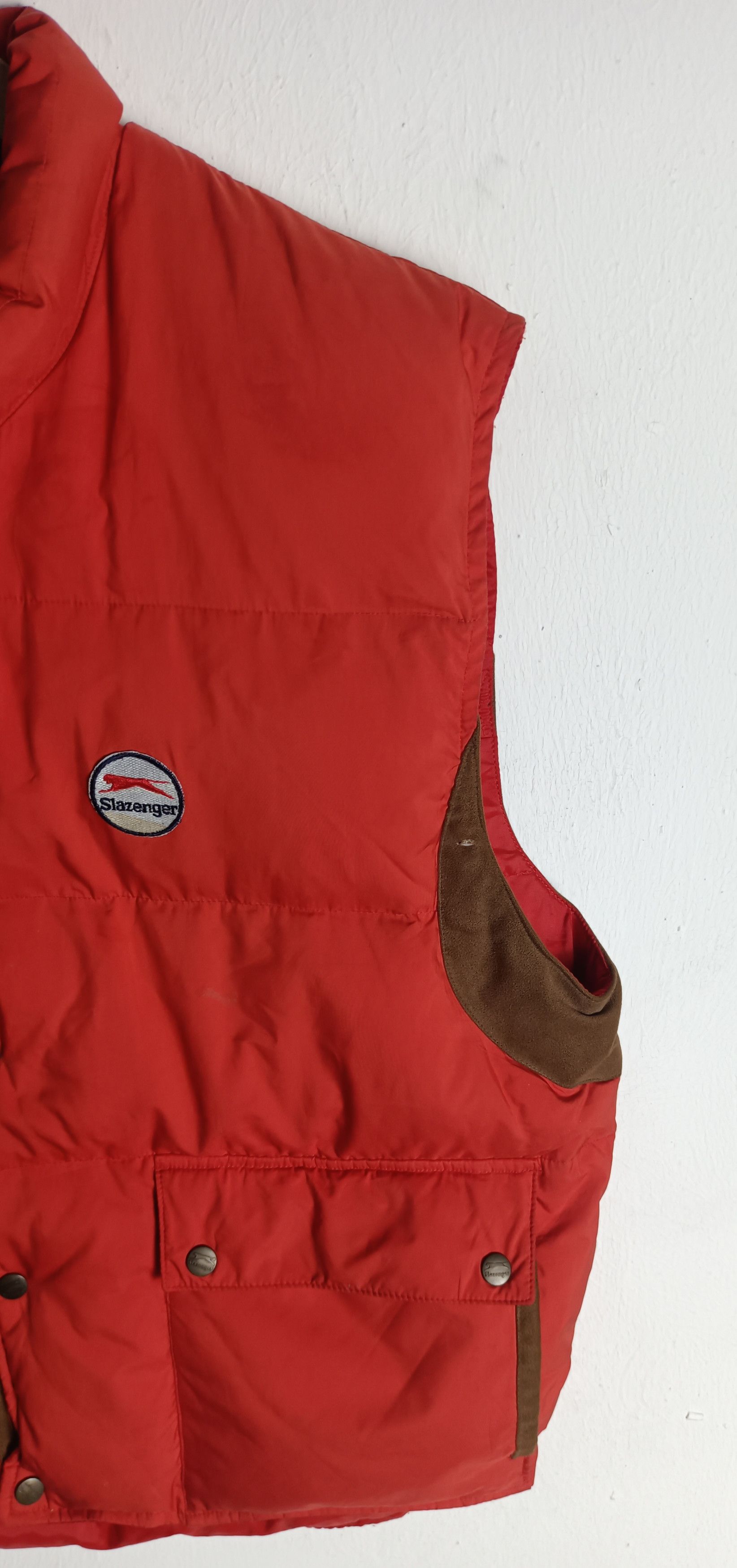 Japanese Brand Slazenger Puffer Vest Winter Seasons Size US XL / EU 56 / 4 - 8 Thumbnail