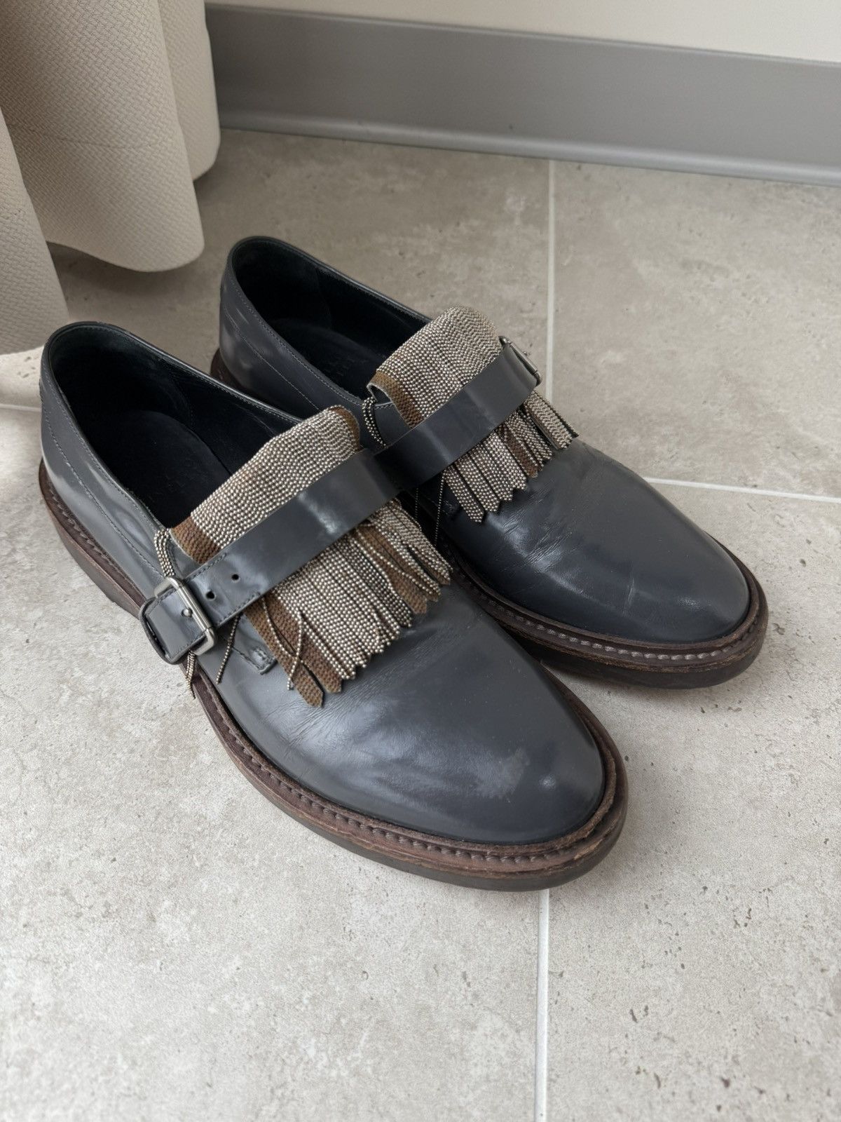 Brunello Cucinelli Vintage Brunello Cucinelli Loafers Shoes Size US 7.5 / EU 40-41 - 1 Thumbnail