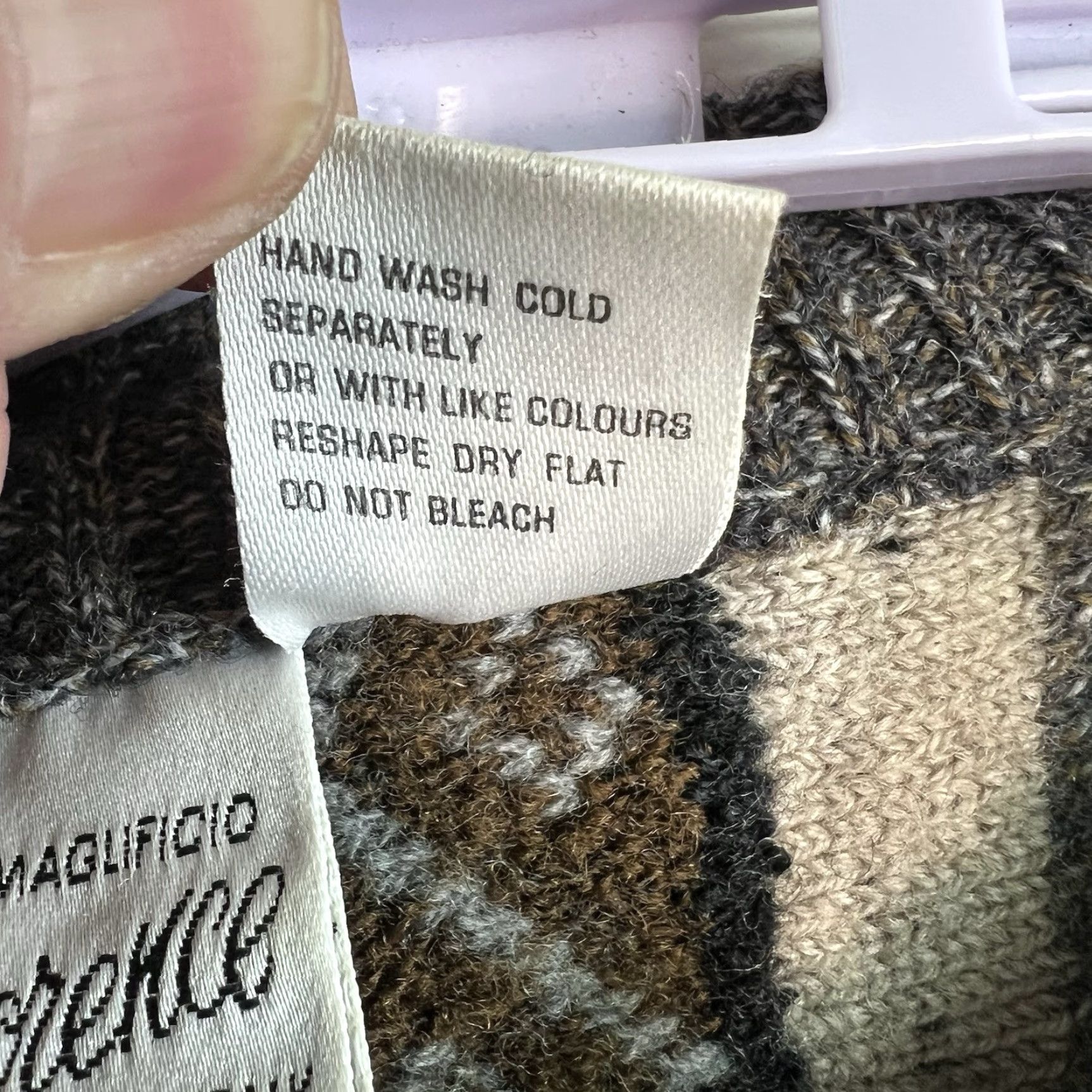 Vintage VINTAGE Florence Wool Blend Sweater Men XL Striped Chunky Knit 90s Italian Fall Winter Size US XL / EU 56 / 4 - 6 Thumbnail