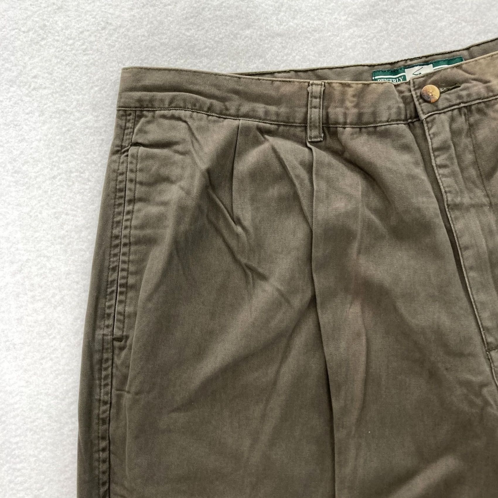 Beverly Hills Polo Club VINTAGE Beverly Hills Polo Club Duplex Chino Pants Mens 42x30 Relaxed Fit Breen Size US XL / EU 56 / 4 - 3 Thumbnail
