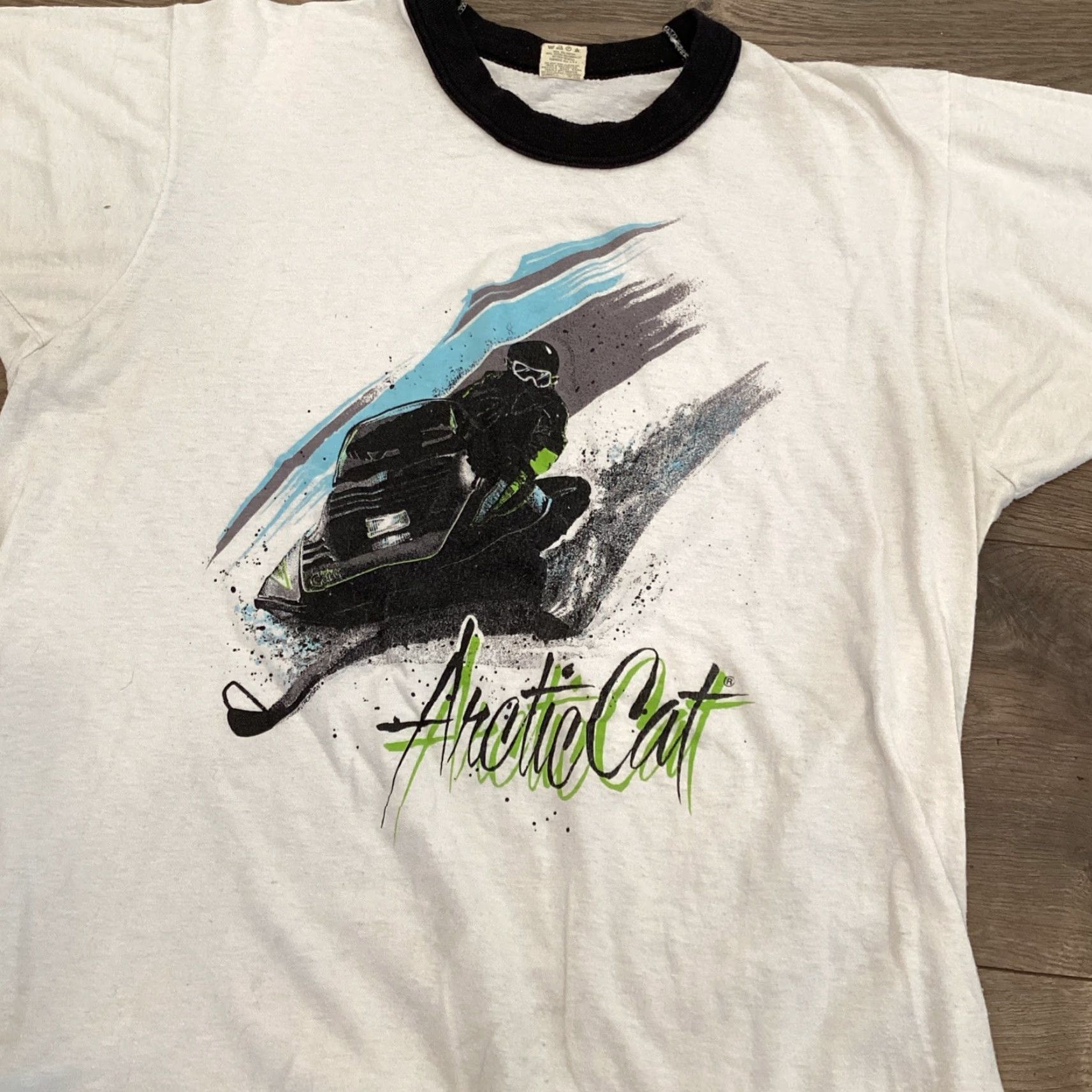 Vintage VINTAGE Arctic Cat Cat's Pride Snowmobile T-Shirt Men's Large Black 90s Size US L / EU 52-54 / 3 - 2 Thumbnail