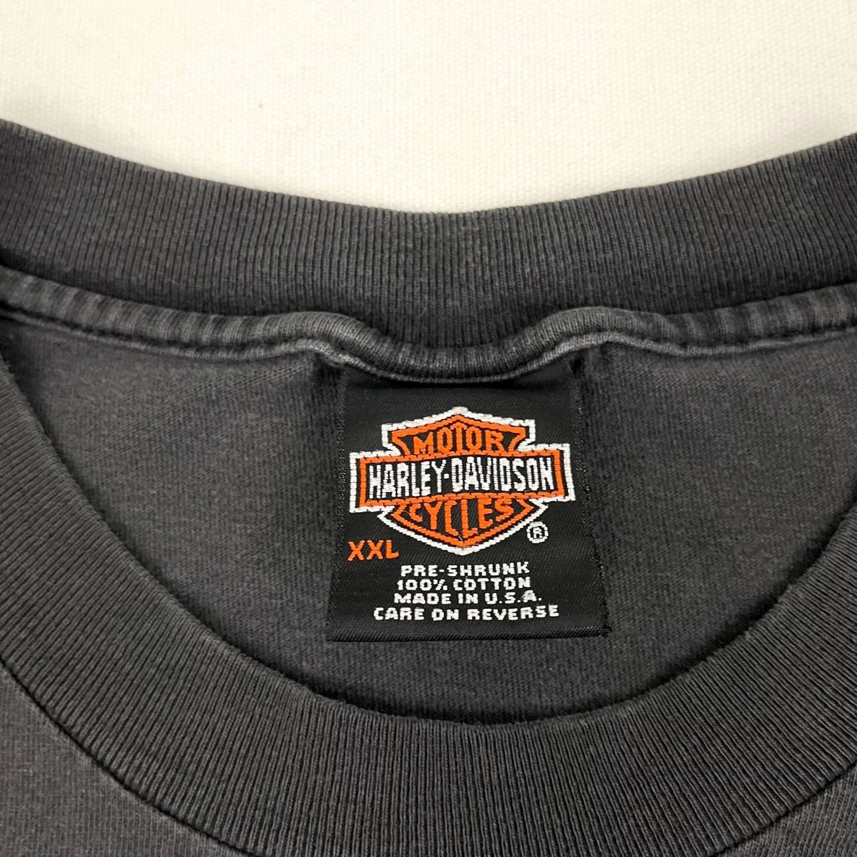 Harley Davidson VINTAGE Harley-Davidson Shirt Mens 2XL Gray 90s USA Made Logo Graphic Print T-Shirt Size US XXL / EU 58 / 5 - 6 Thumbnail