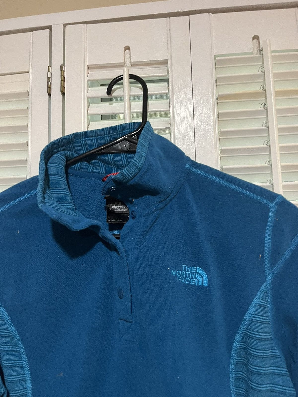 The North Face × Vintage Vintage Fleece blue 1/4 Zip Sweatshirt The North Face Size M / US 6-8 / IT 42-44 - 3 Thumbnail
