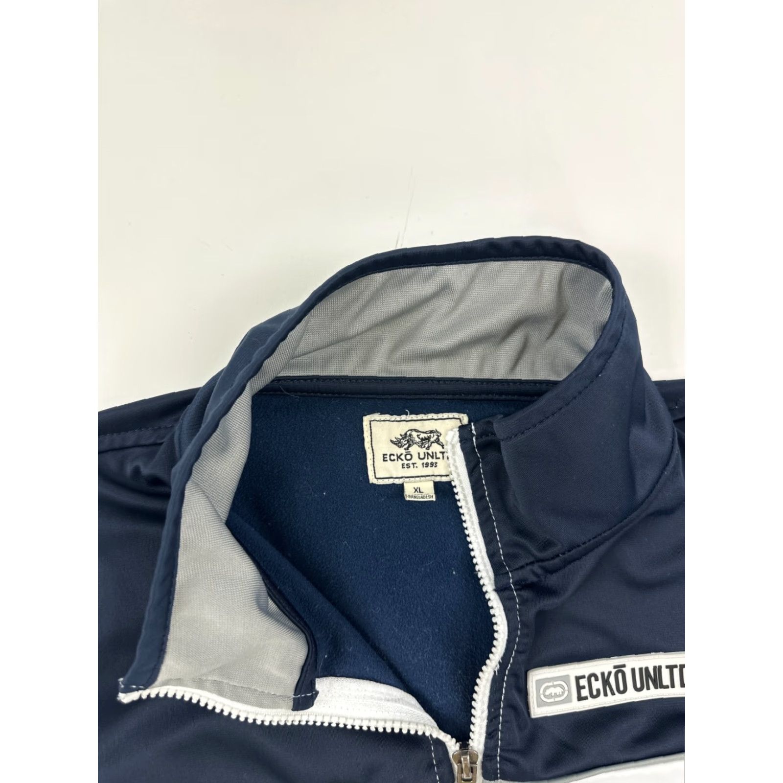 Ecko Unltd. Ecko Unltd Jacket Mens XL White Colorblock Tricot Track Long Sleeve Full Zip Size US XL / EU 56 / 4 - 6 Thumbnail
