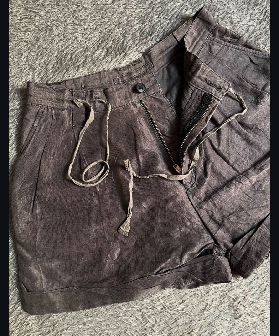 Maison MIHARA YASUHIRO 2000s Mihara Yasuhiro Lace Up Short Pants Size US 30 / EU 46 - 3 Thumbnail