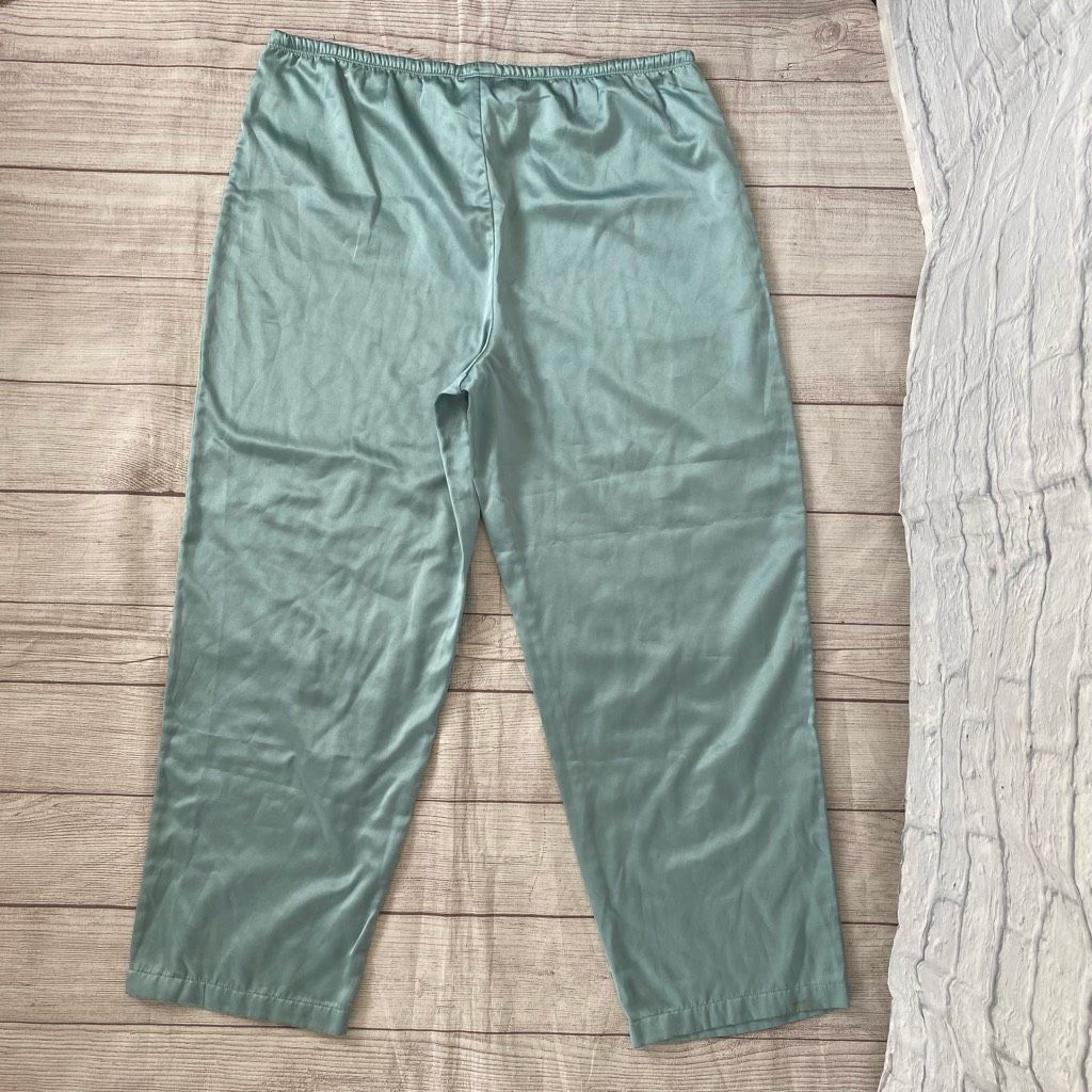 Other Satin pajama pants women L w/elastic waist and drawstring Size ONE SIZE - 8 Thumbnail