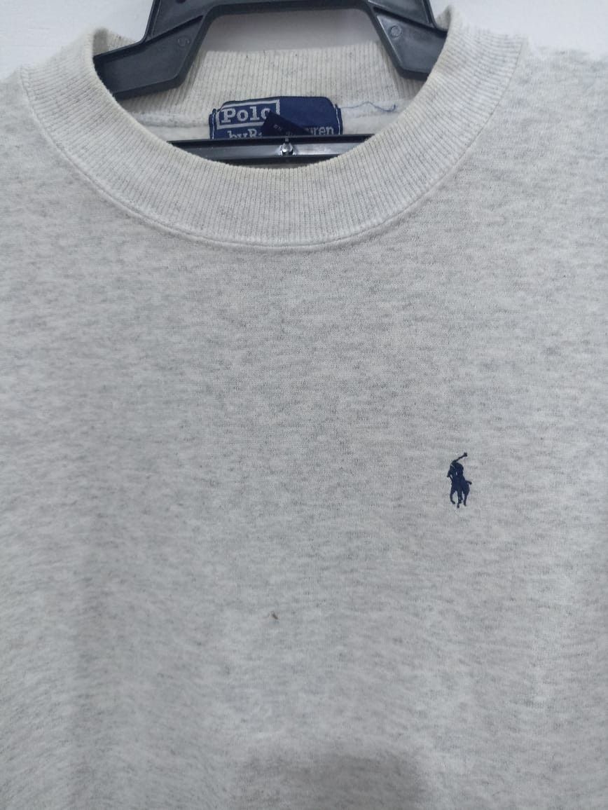 Polo Ralph Lauren Vintage Polo Ralph Lauren Gray Sweatshirt Size US L / EU 52-54 / 3 - 5 Thumbnail