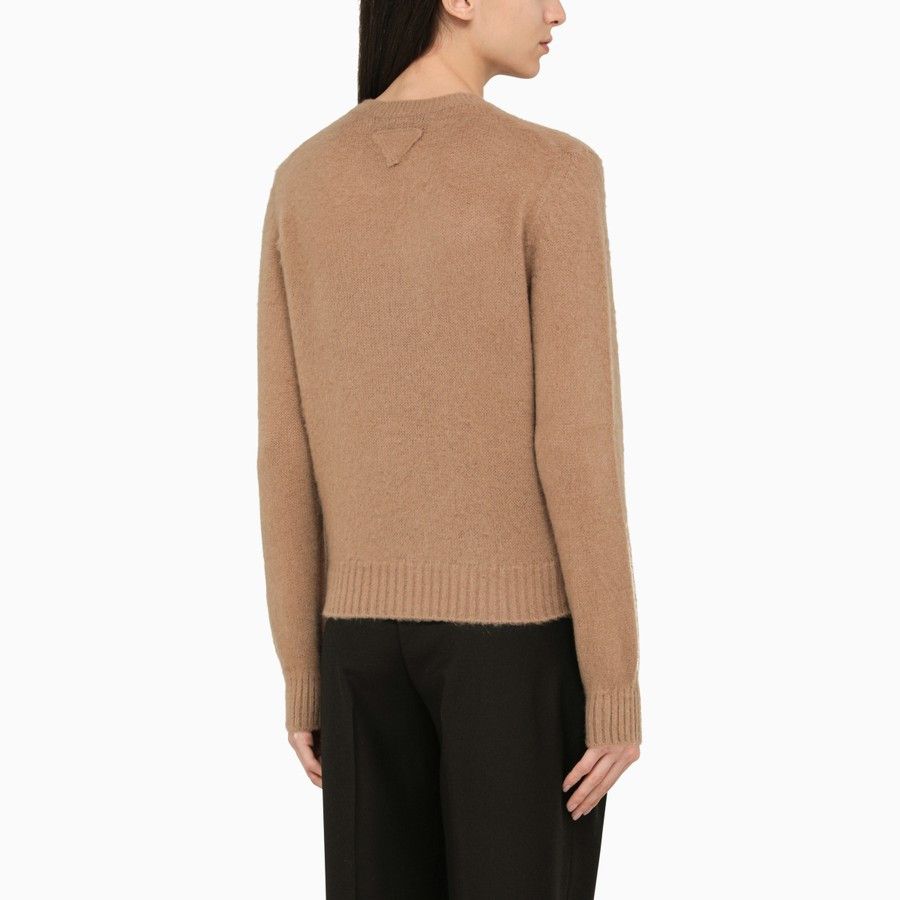 Prada o1d2blof0924 Cashmere Sweater in Camel Size XS / US 0-2 / IT 36-38 - 3 Thumbnail