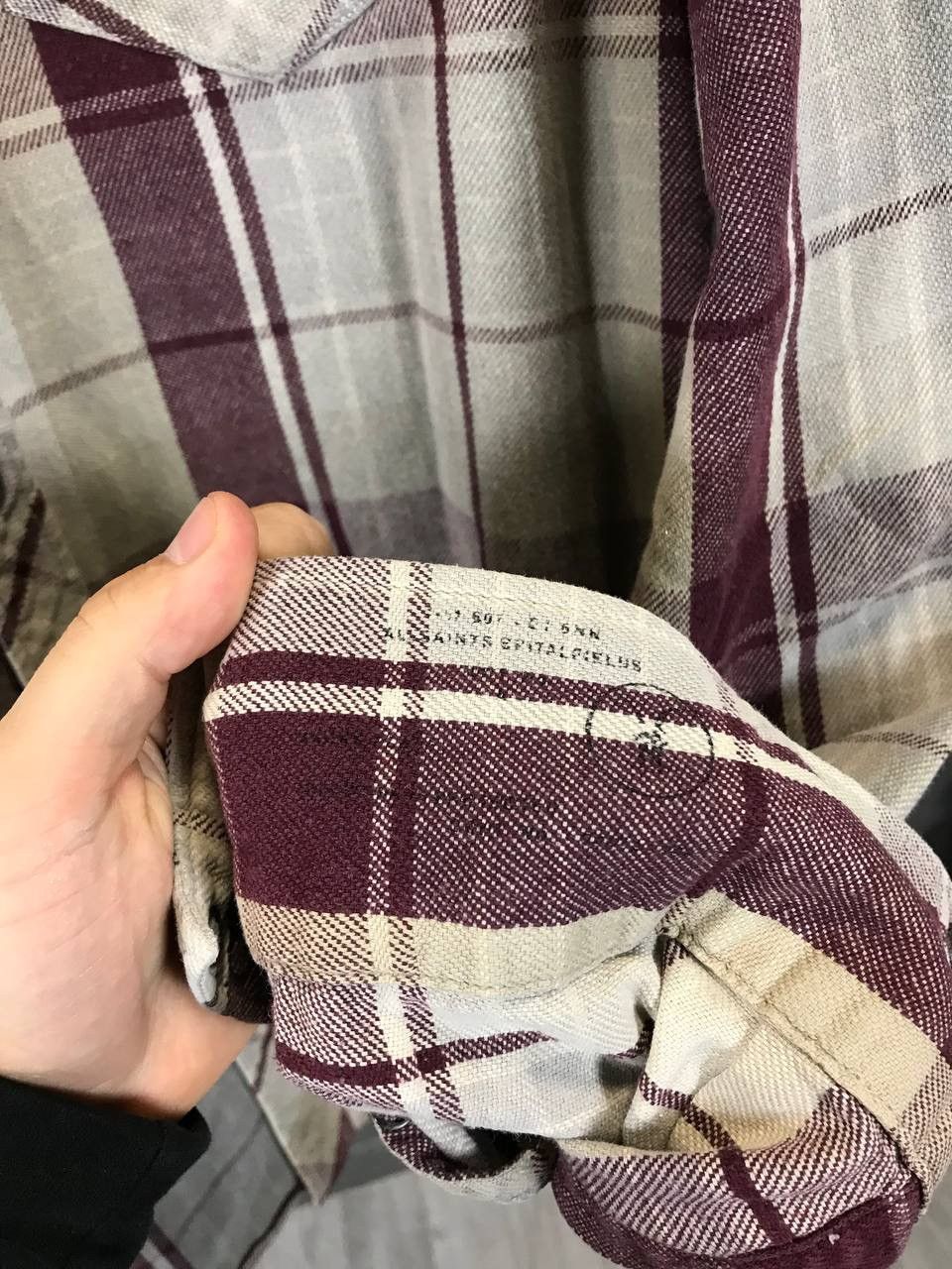 Allsaints Allsaints vintage flannel shirt Size US XL / EU 56 / 4 - 5 Thumbnail