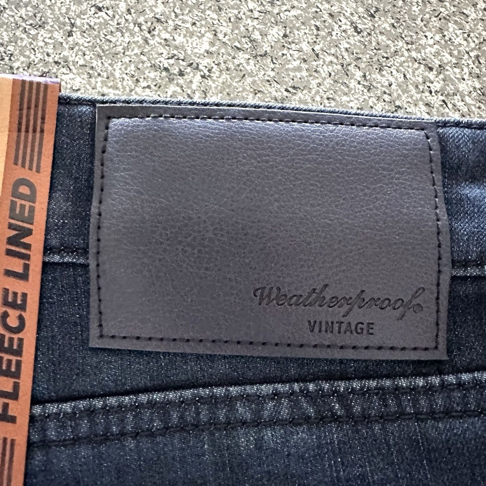 Weatherproof Weatherproof Weatherproof Vintage Jeans The Dakota Mens 40x32 Regular Fleece Lined Cotton Polyester Elastane Blue 40 Regular Mens Jeans Size US 40 / EU 56 - 3 Thumbnail