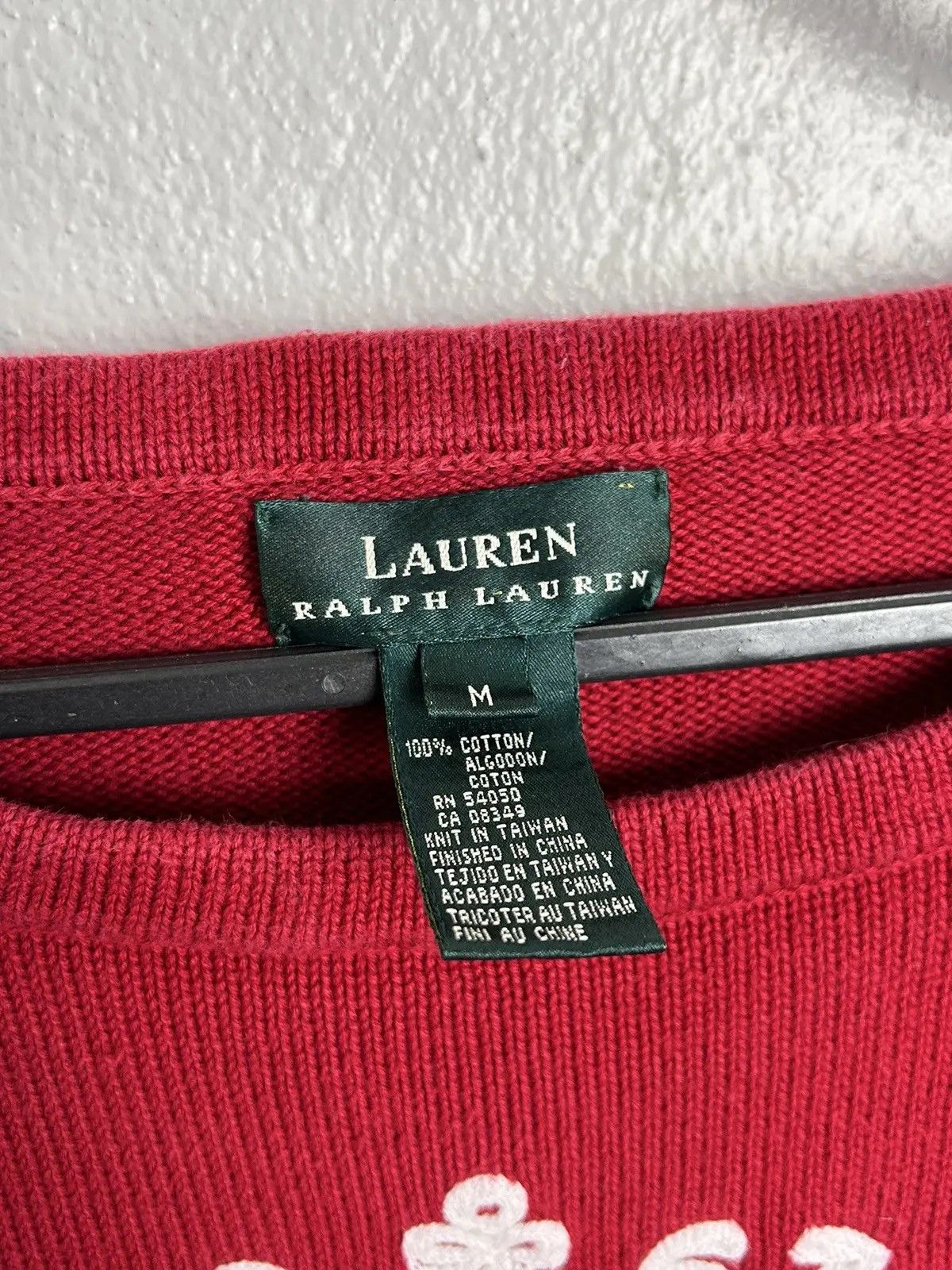 Lauren Ralph Lauren Vintage Lauren Ralph Lauren Marine Striped Sweater In Red Size M / US 6-8 / IT 42-44 - 6 Thumbnail