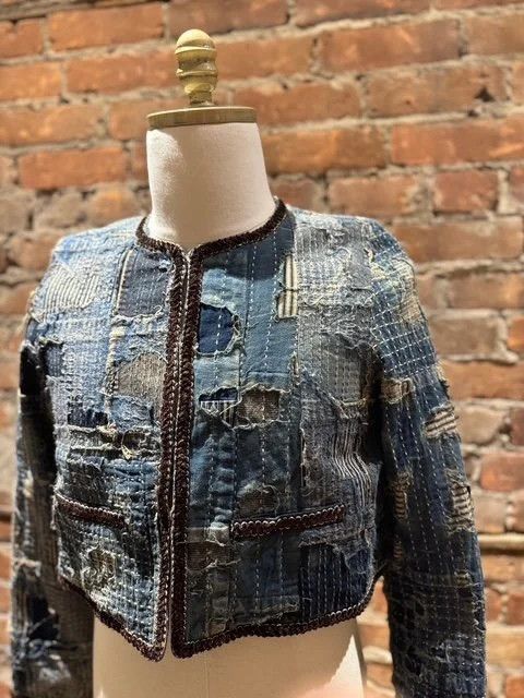 Kapital Kountry Kapital KOUNTRY Women’s BORO Remake Cropped Jacket Size S / US 4 / IT 40 - 5 Thumbnail