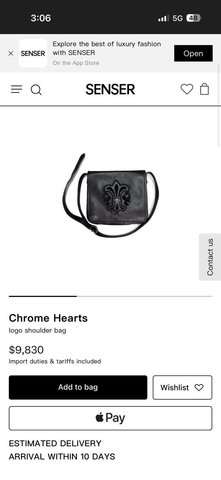 Chrome Hearts Vintage CH messenger side bag Size ONE SIZE - 2 Thumbnail
