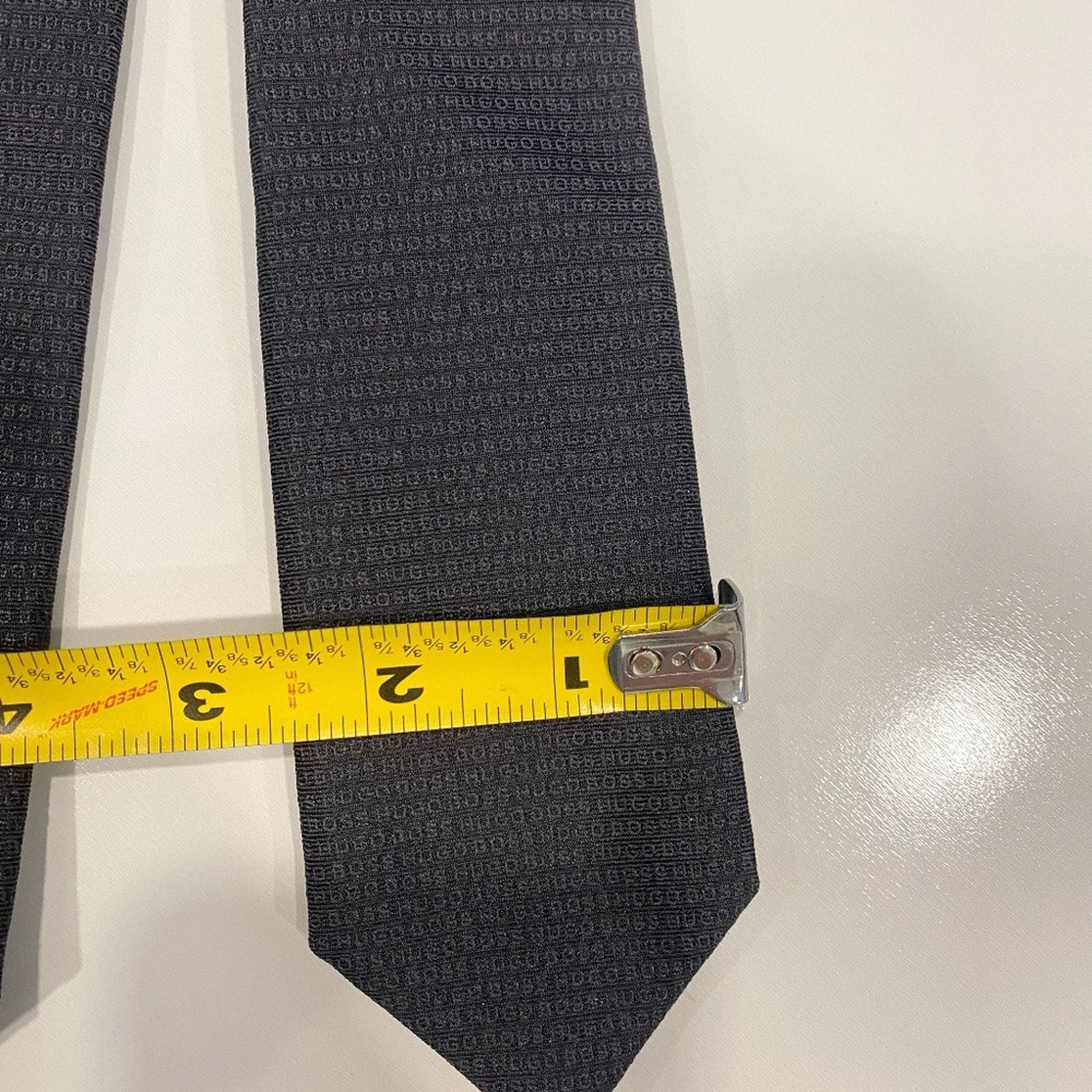 Hugo Boss Hugo Boss Italian Silk Thin Tie Size 32 - 5 Thumbnail
