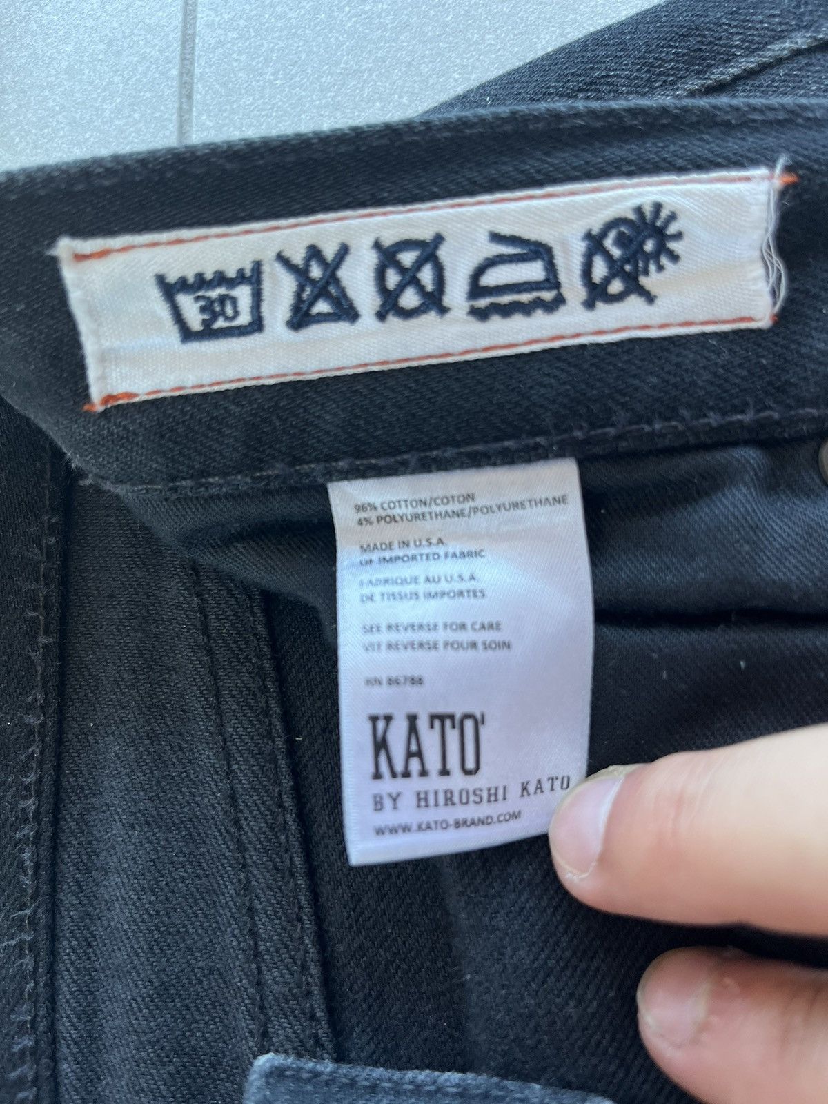 Hiroshi Kato Hiroshi Karo The Pen Slim Selvedge Black Denim Jeans Size US 30 / EU 46 - 6 Thumbnail