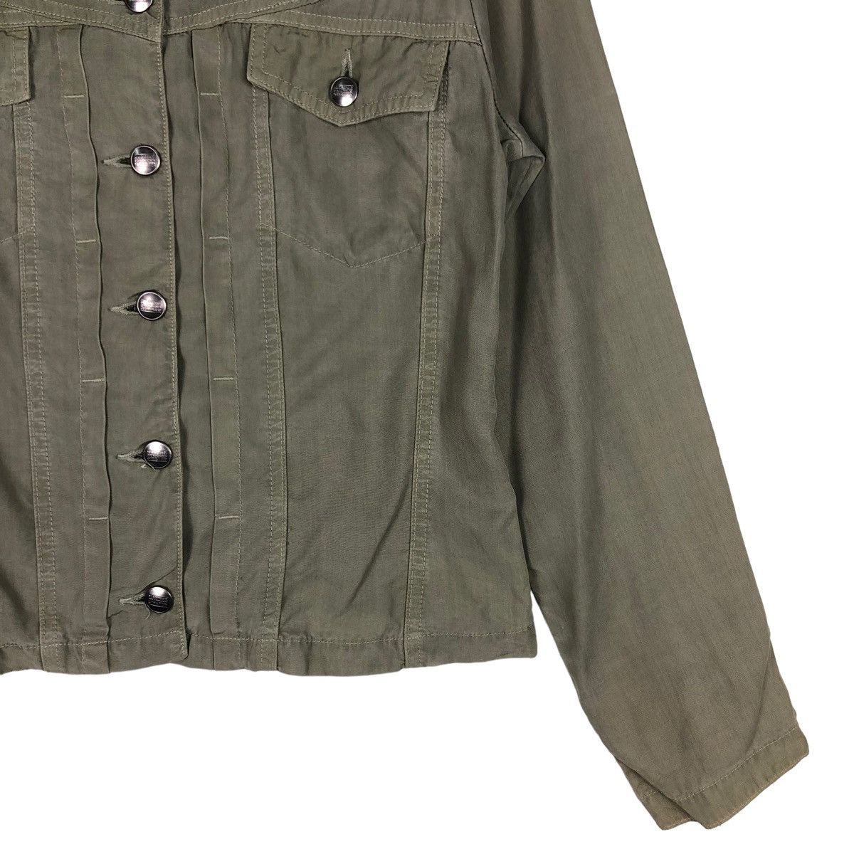 Marithe + Francois Girbaud 🔥Vtg Chore Cropped Biker Jacket Marithe Girbaud Francois Size US M / EU 48-50 / 2 - 5 Thumbnail