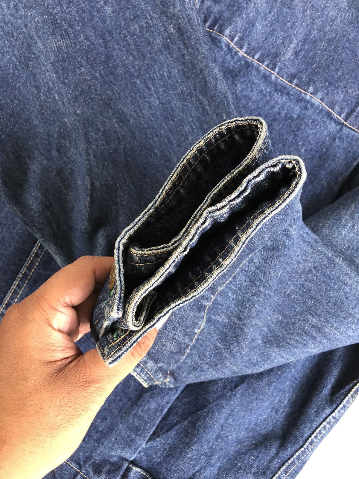 Vintage Vintage 70s Blues Union Chore Jacket Distressed Denim Size US L / EU 52-54 / 3 - 17 Thumbnail