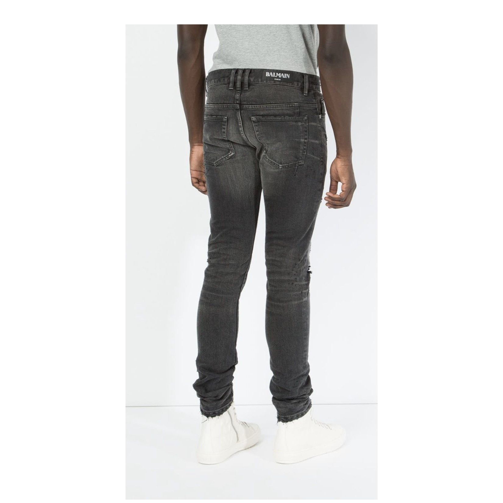 Balmain Balmain Distressed Skinny Jeans Size US 32 / EU 48 - 4 Thumbnail