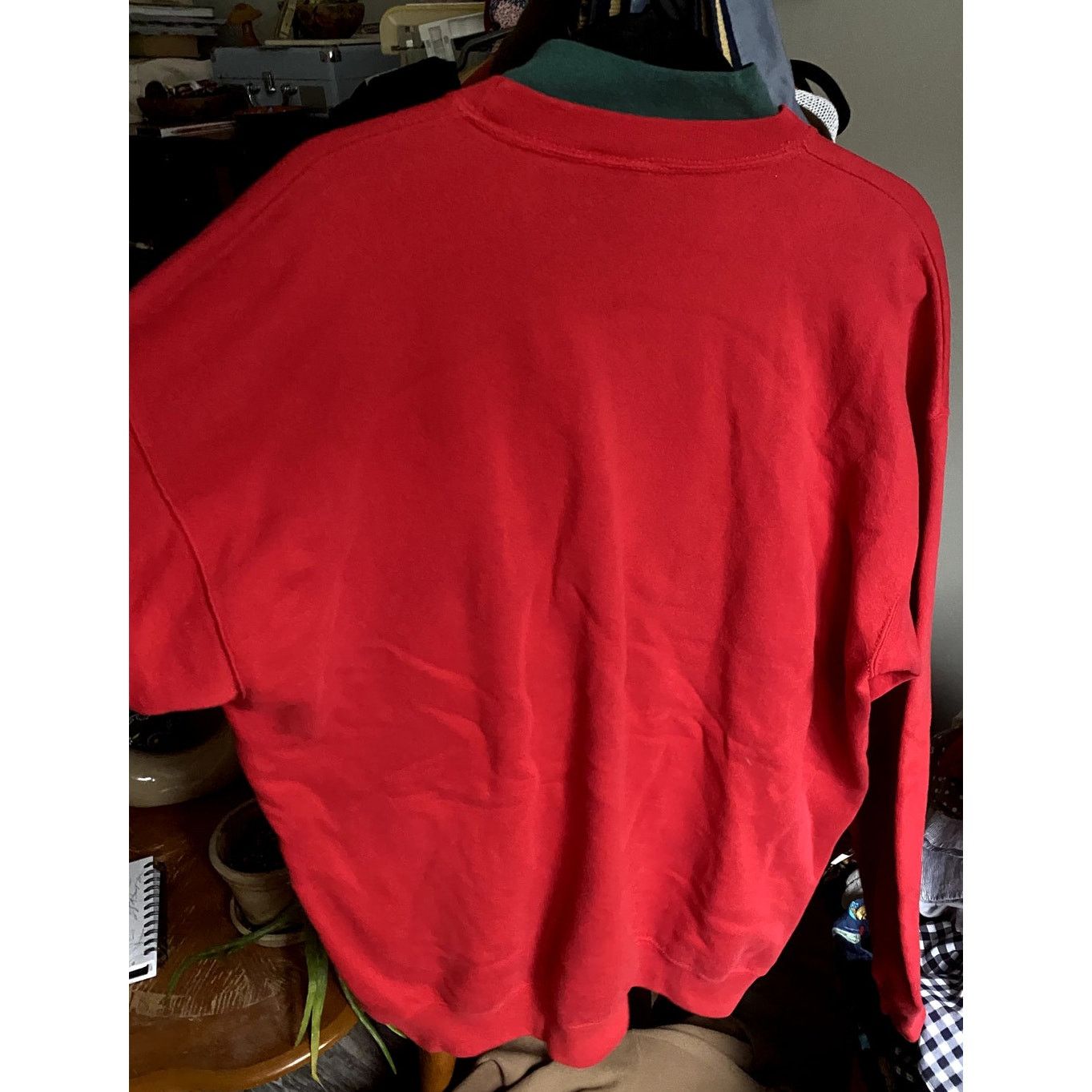 Vintage 1990's Vintage Embroidered Red Christmas Tree Sweater XL Size XL / US 12-14 / IT 48-50 - 5 Thumbnail