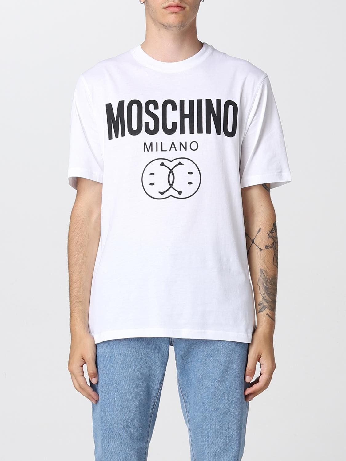 Moschino MOSCHINO Couture white Smiley & logo print t-shirt XL 52 Size US XL / EU 56 / 4 - 2 Thumbnail