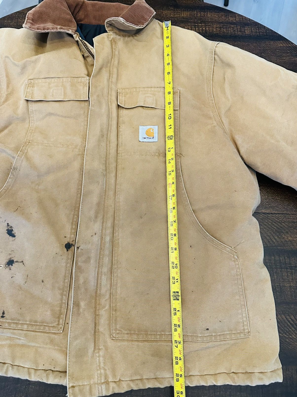 Carhartt Vtg CARHARTT C03 BRN Quilted Duck Canvas Chore Jacket USA-50 Size US XXL / EU 58 / 5 - 9 Thumbnail