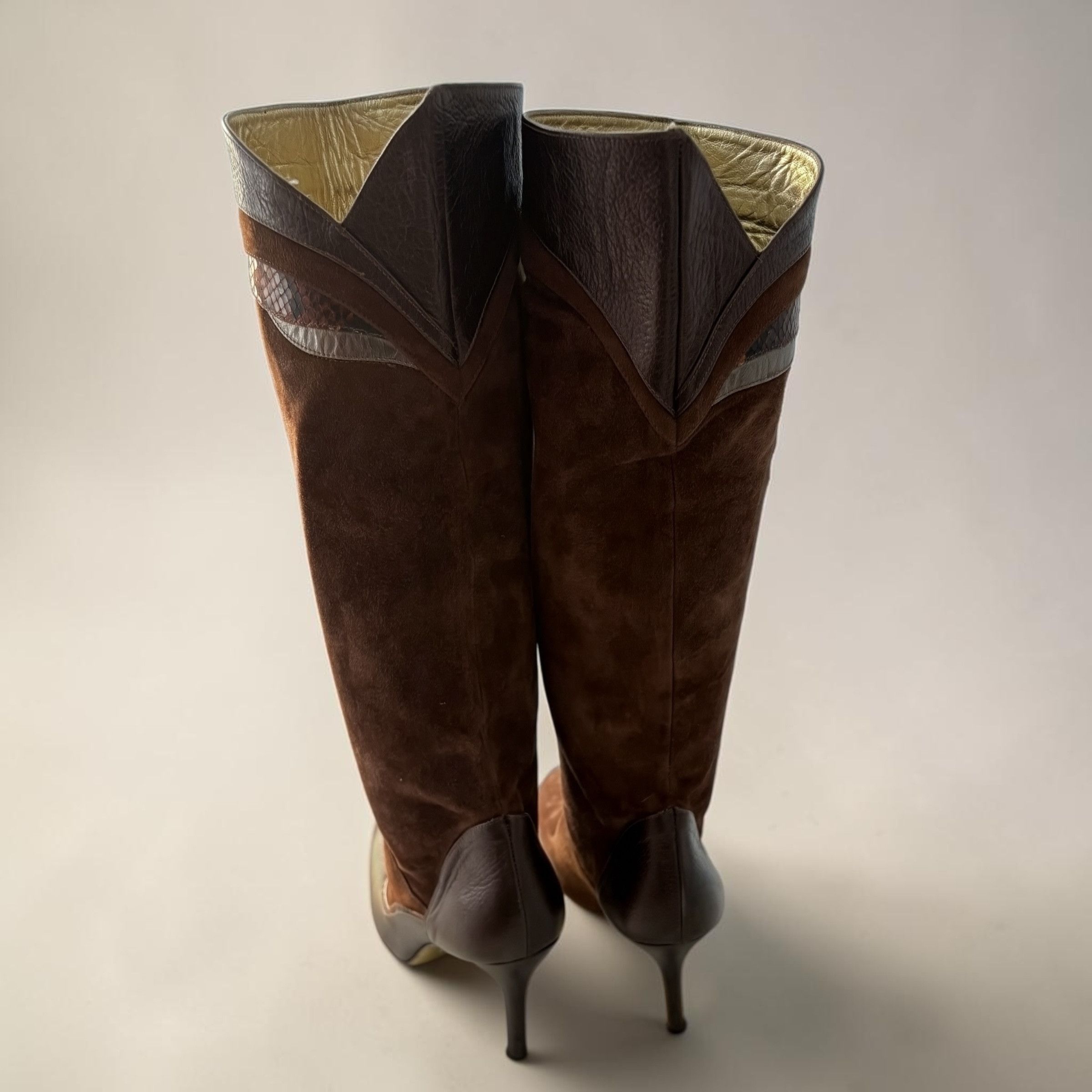 Dolce & Gabbana D&G Dolce & Gabbana Early 2000s Suede Boots EU 39.5 Size US 9.5 / IT 39.5 - 5 Thumbnail