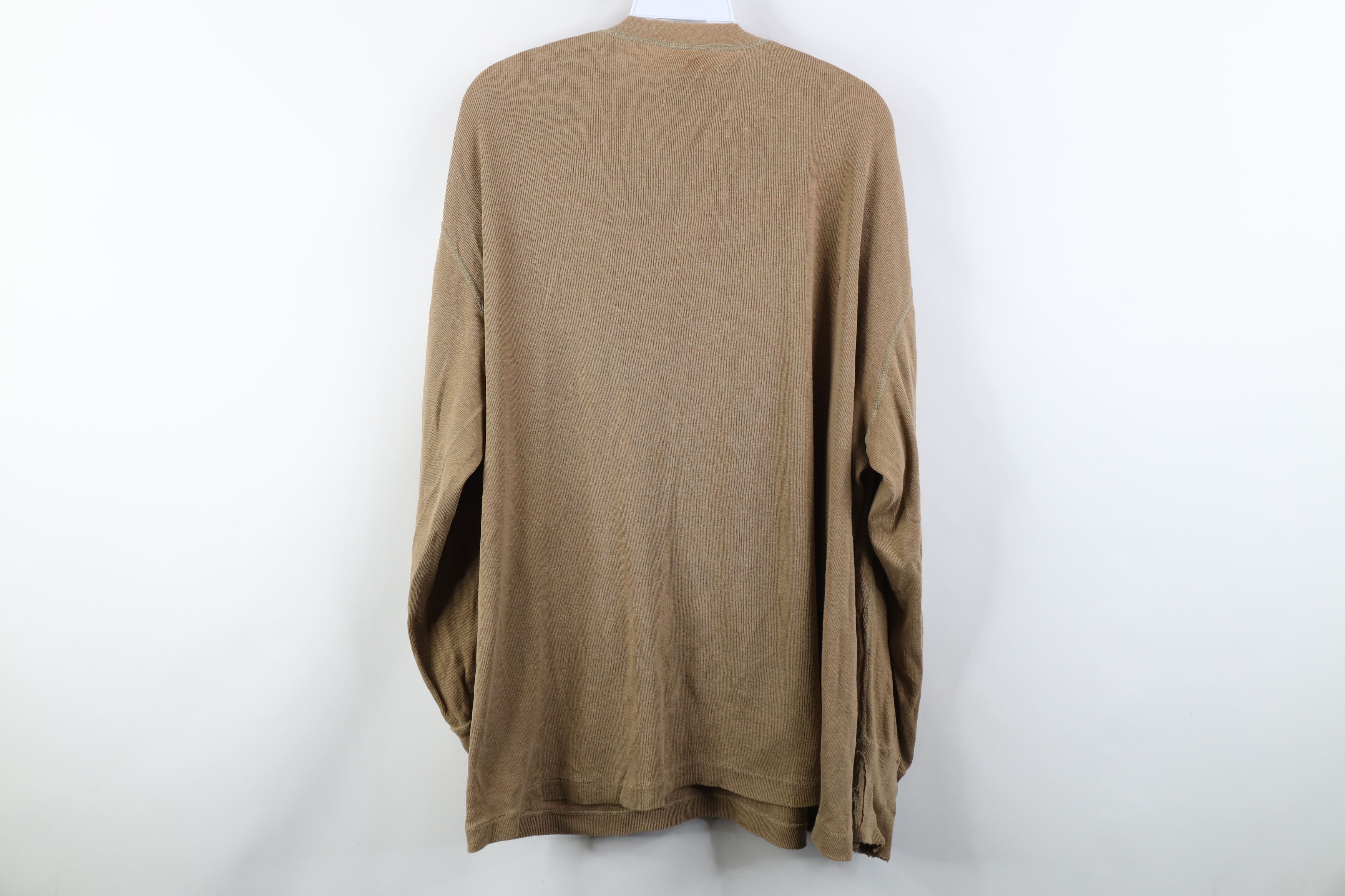 Vintage Vintage USGI Ribbed Knit Henley Undershirt T-Shirt USA Size US XL / EU 56 / 4 - 14 Thumbnail
