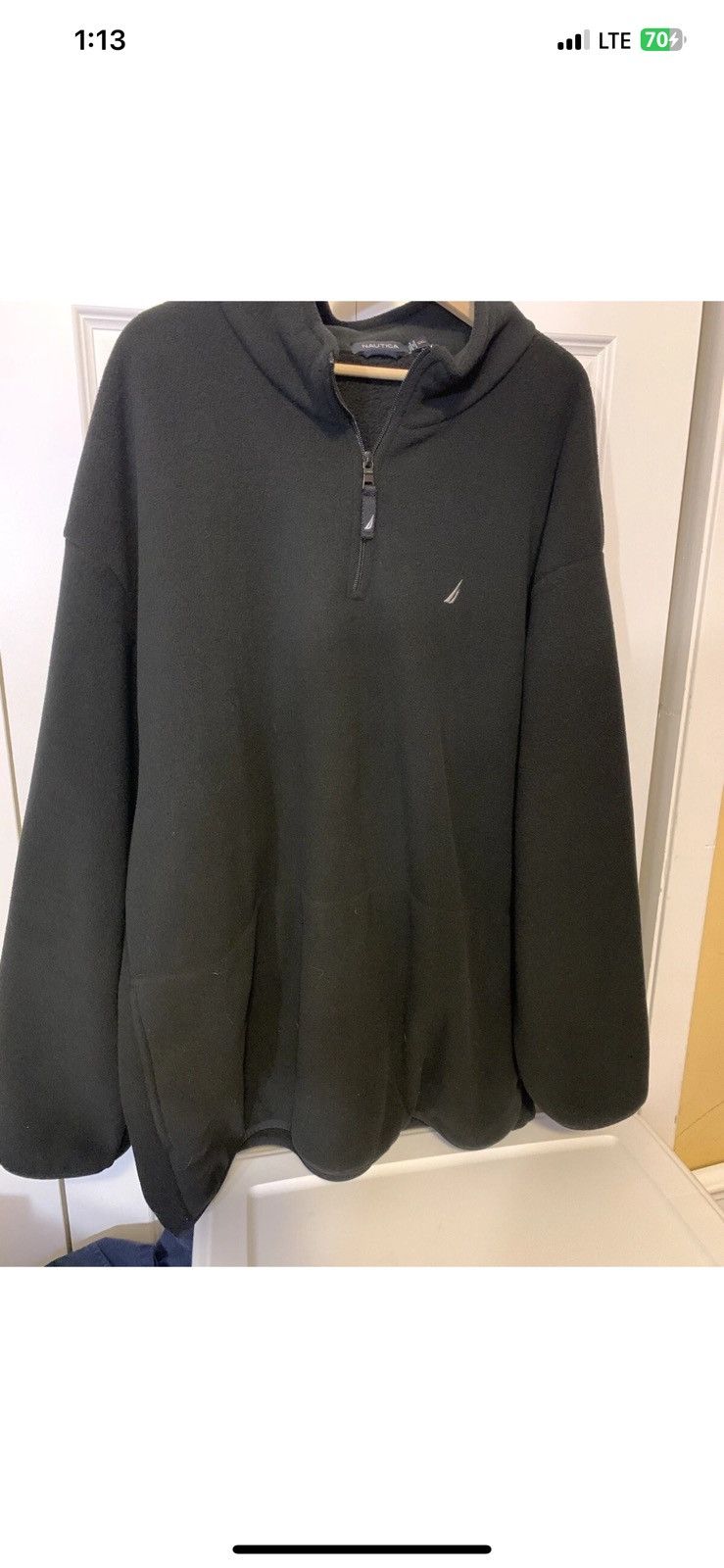 Nautica Nautica Mens Sz 3XL Quarter Zip Fleece Pullover Black Size US XXL / EU 58 / 5 - 3 Thumbnail