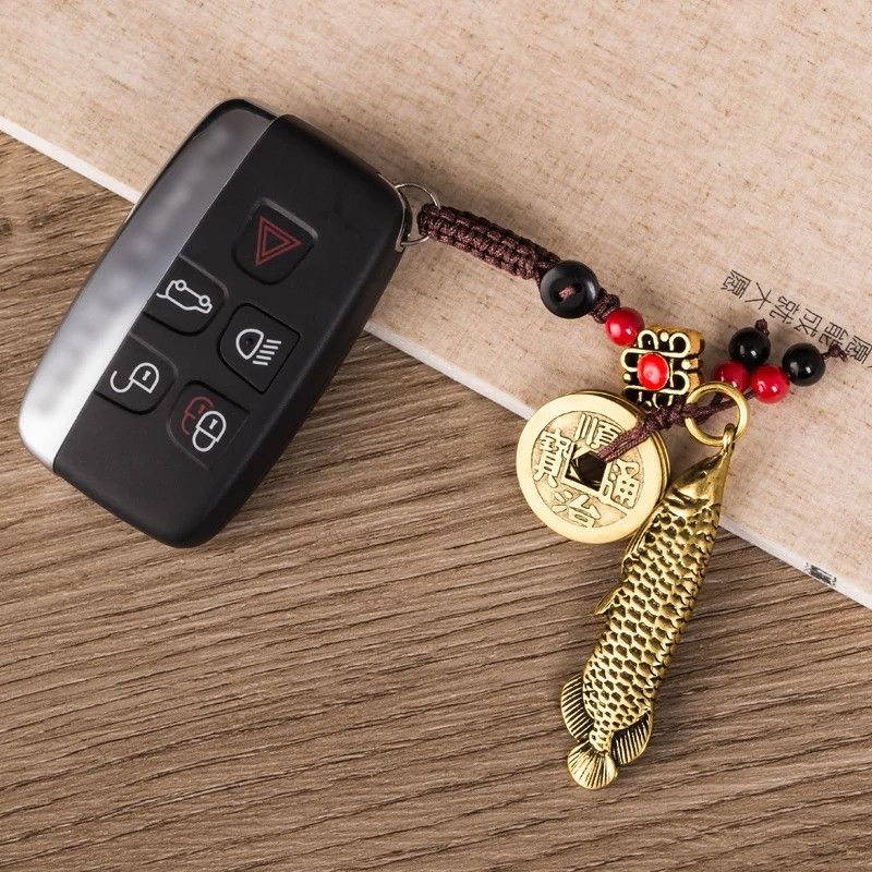 Other Lucky Fish Keyring Car Keychain Brass Hanging Charms Size ONE SIZE - 1 Thumbnail
