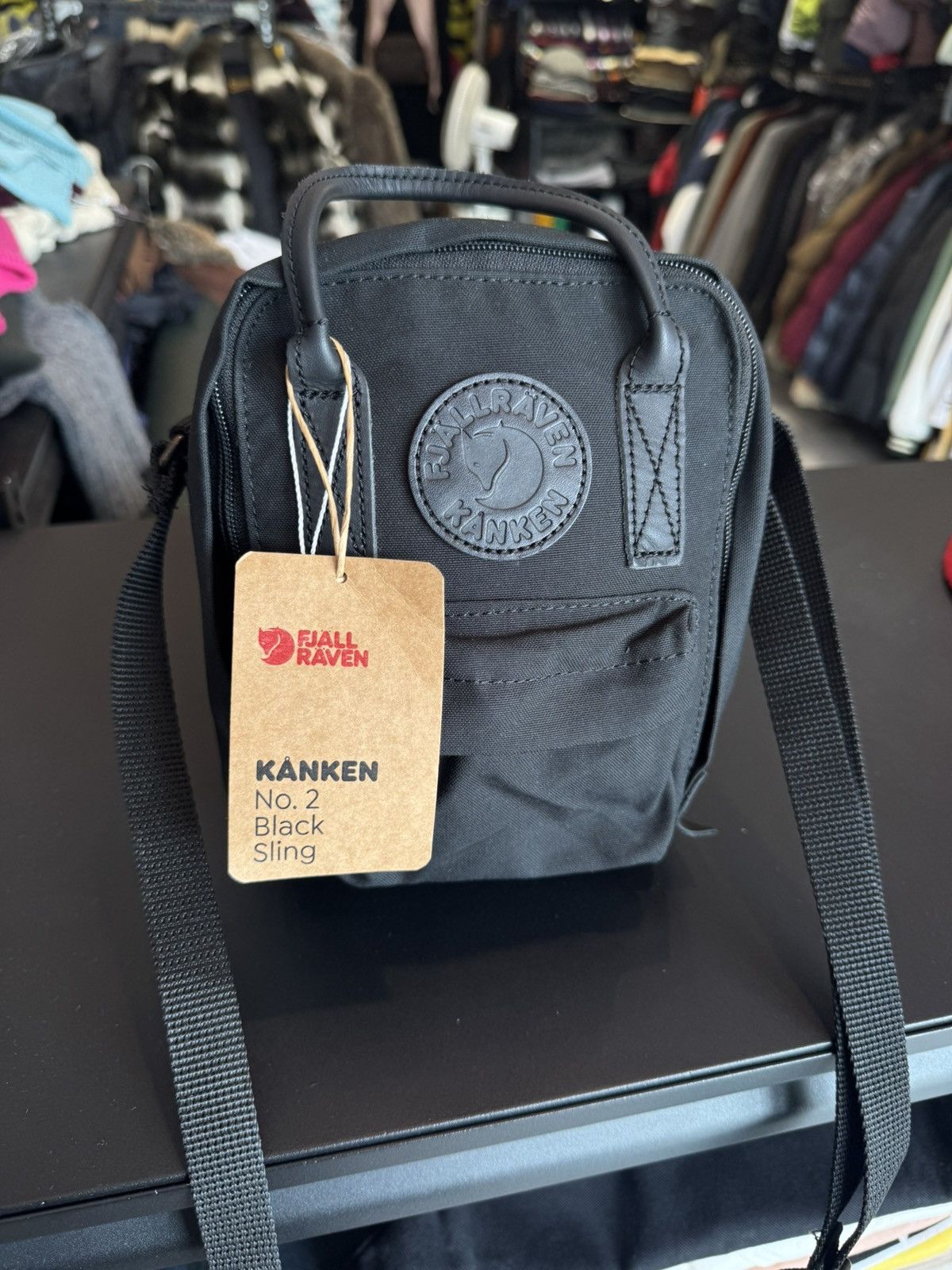 Fjallraven Kånken No. 2 Black Sling - Brand New Size ONE SIZE - 6 Thumbnail