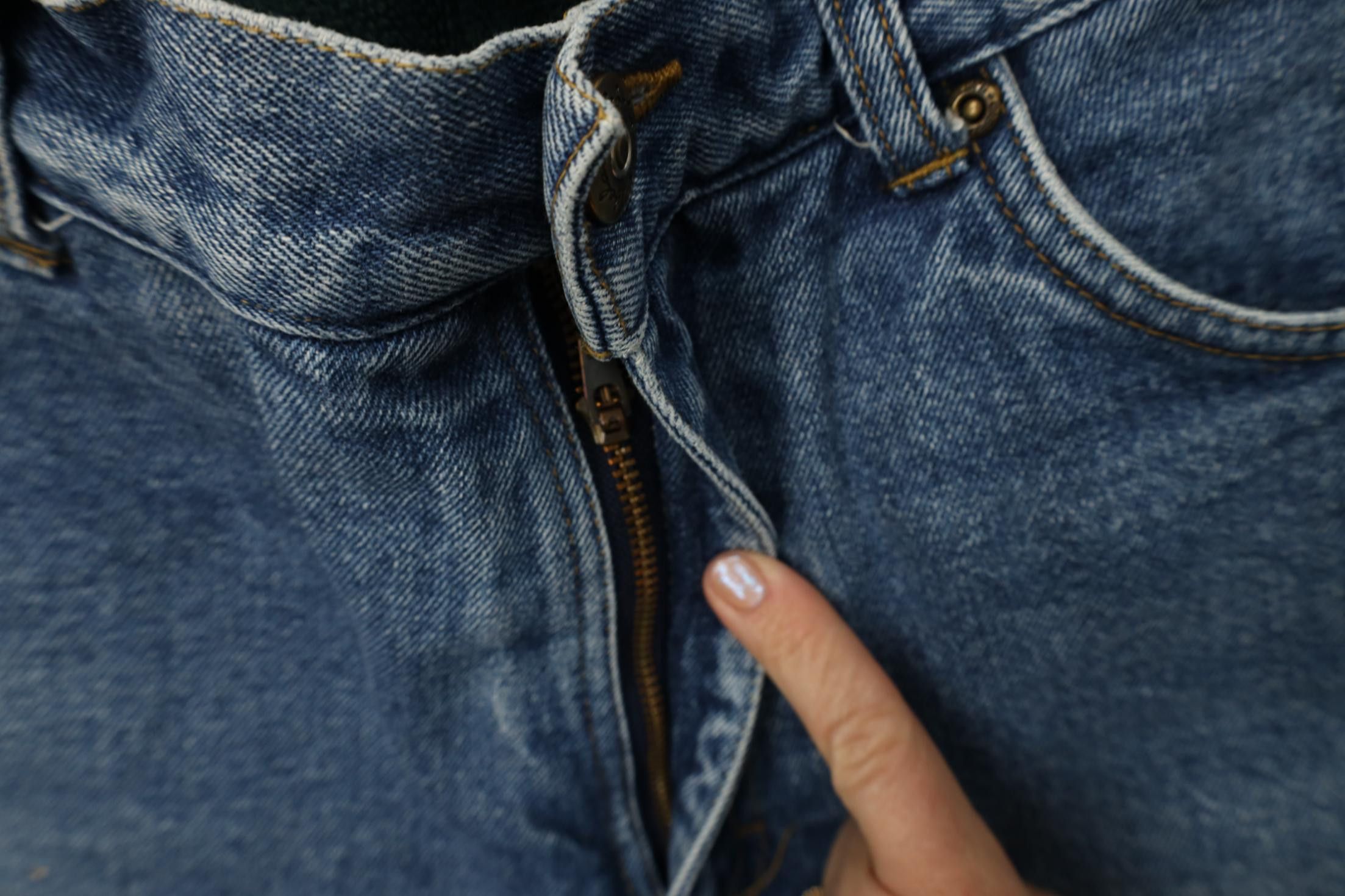 Cabelas Vintage 90s Cabelas Heavyweight Fleece Lined Denim Jeans Size US 32 / EU 48 - 8 Thumbnail