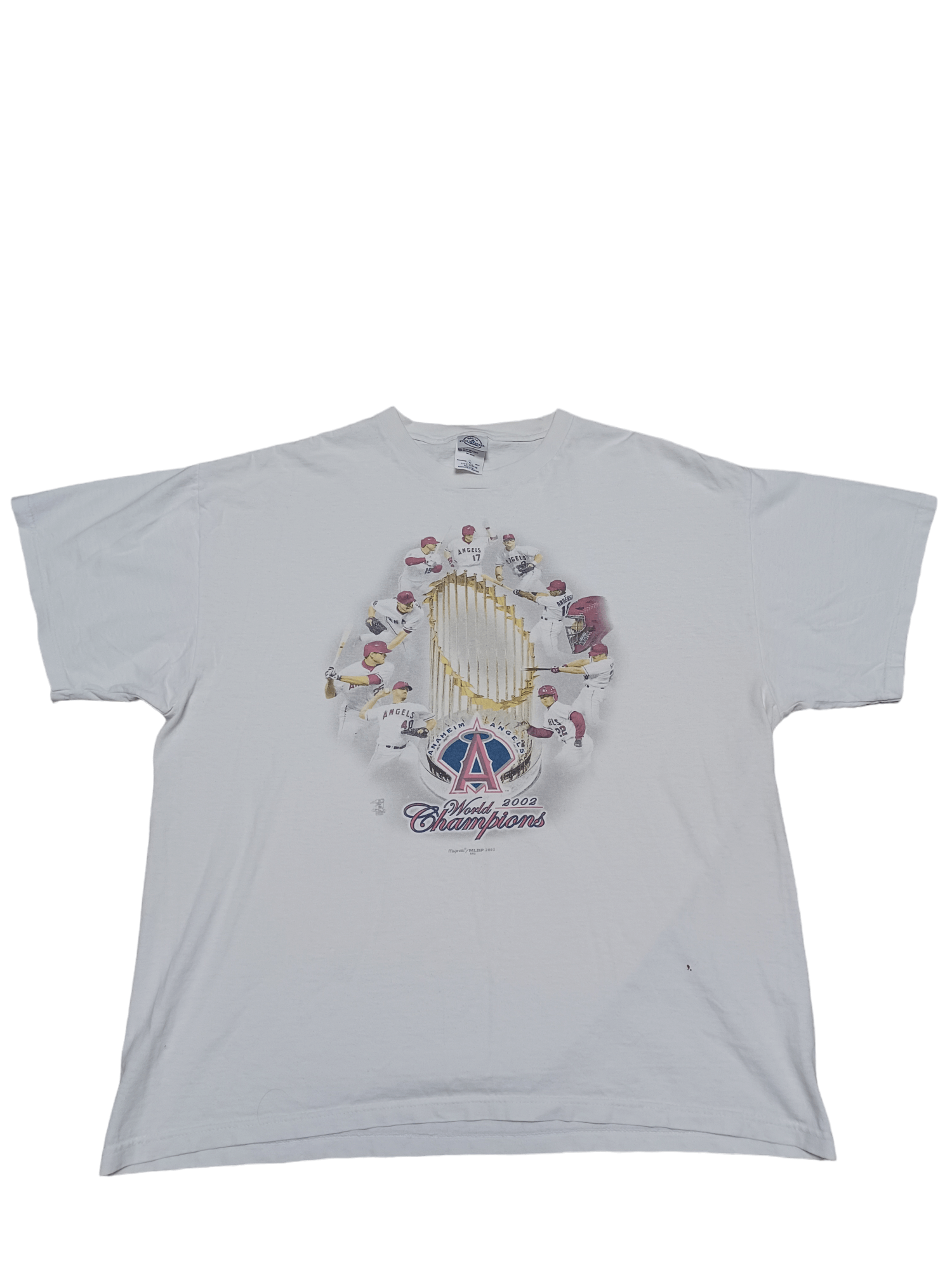 Delta ANAHEIM ANGELS CHAMPIONS 2002 DELTA X MAJESTIC VINTAGE TEE Size US XL / EU 56 / 4 - 1 Thumbnail