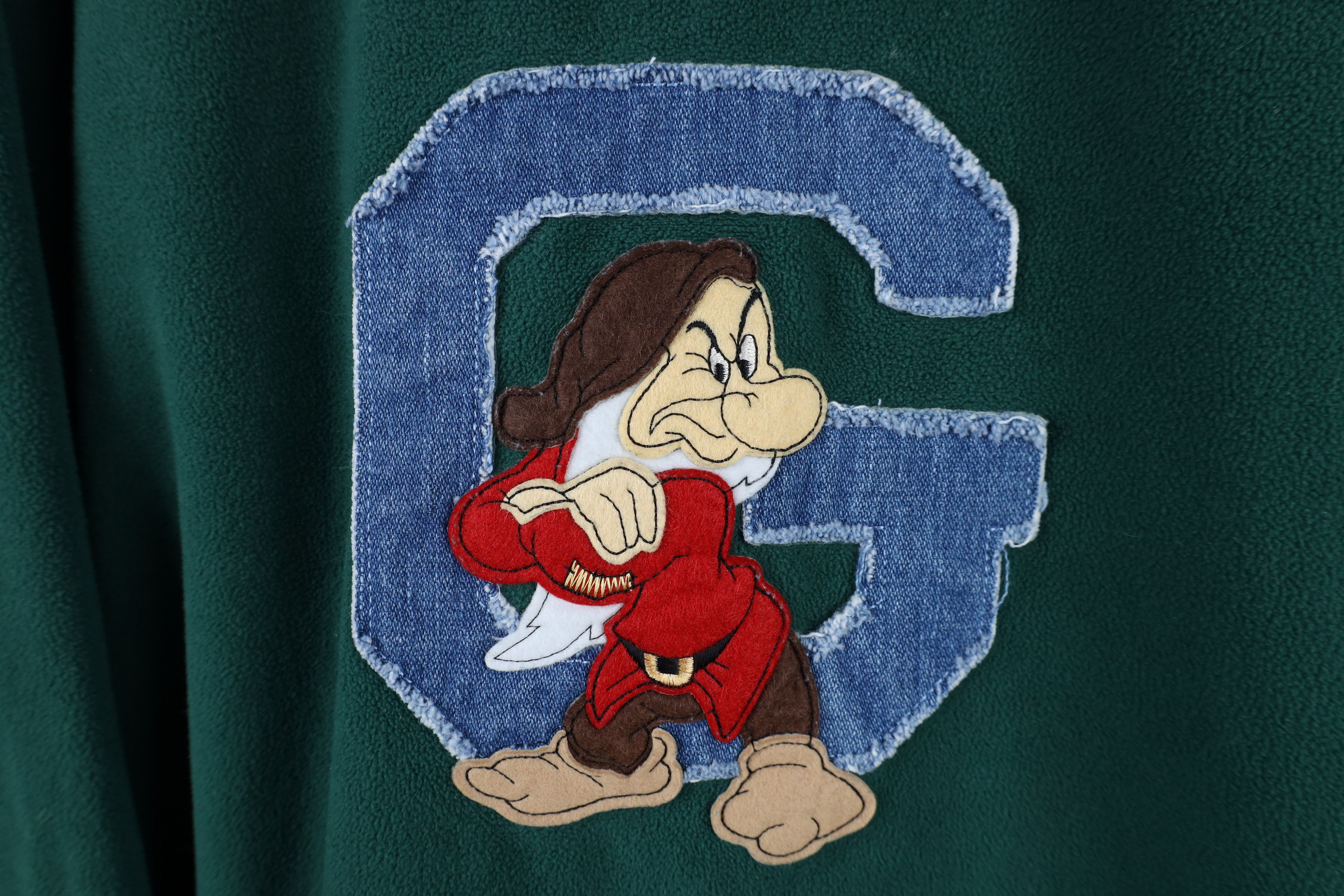 Disney × Vintage Vintage Disney Grumpy Dwarf Fleece Crewneck Sweater Green Size XL / US 12-14 / IT 48-50 - 4 Thumbnail
