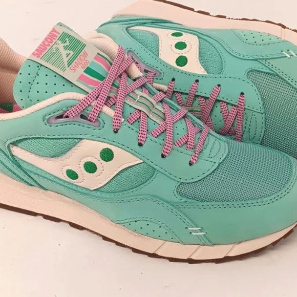 Saucony Saucony Womens Shadow 6000 Aqua/White EarthCitizen Low - 11 Size US 11 / IT 41 - 6 Thumbnail