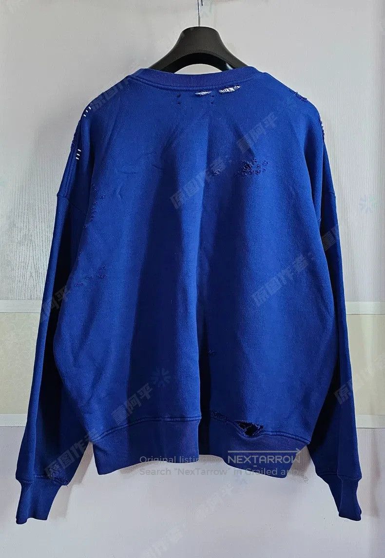 Amiri Amiri Little Devil Distressed Hoodie Blue Size US M / EU 48-50 / 2 - 5 Thumbnail