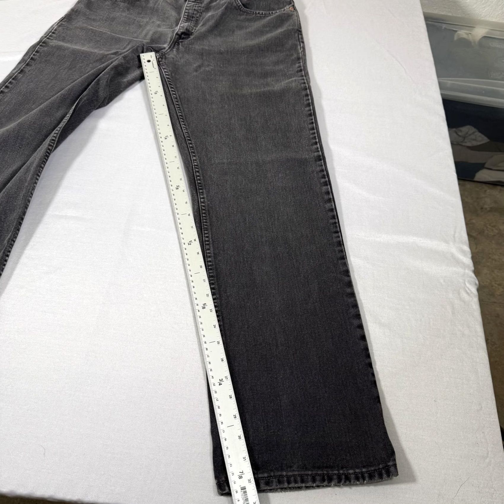 Levi's VINTAGE Levi's 505 Jeans Mens 34x32 Black Straight Denim Pants 90s Western Comfort Regular Fit Men's Jeans Size US 34 / EU 50 - 3 Thumbnail