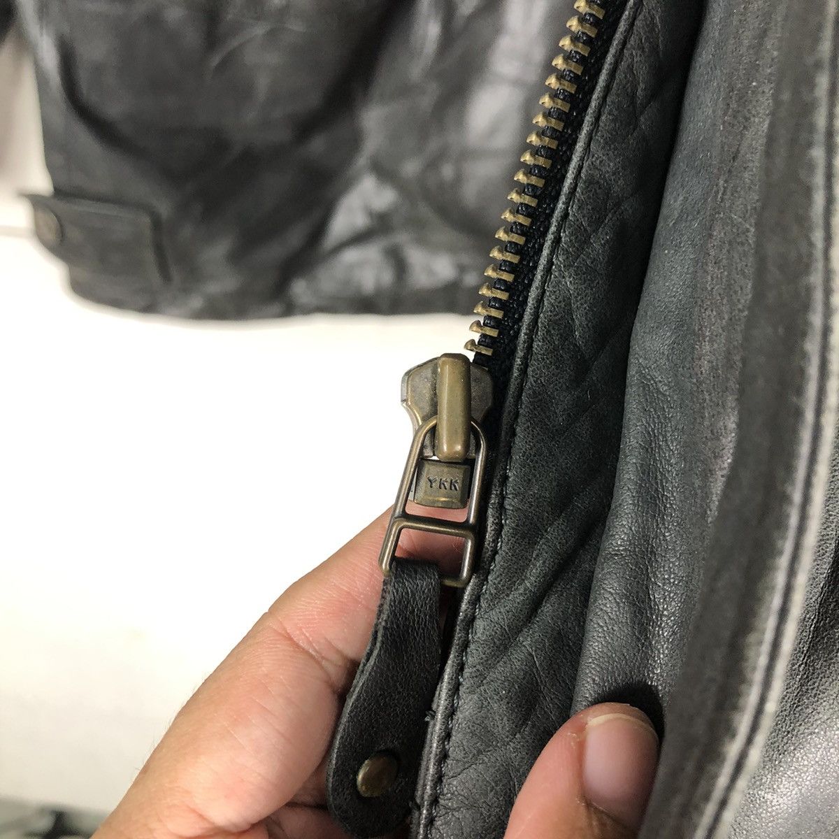 Japanese Brand 🔥Vintage Biker Genuine Leather Jacket Japan Made Size US L / EU 52-54 / 3 - 16 Thumbnail