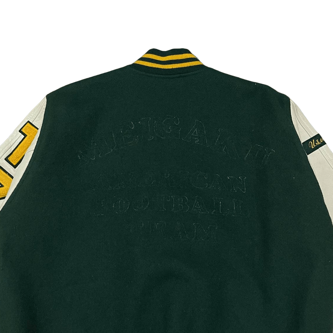 Japanese Brand Vintage Japanese Brand Varsity Jacket Wool Leather Sleeve Size US L / EU 52-54 / 3 - 12 Thumbnail