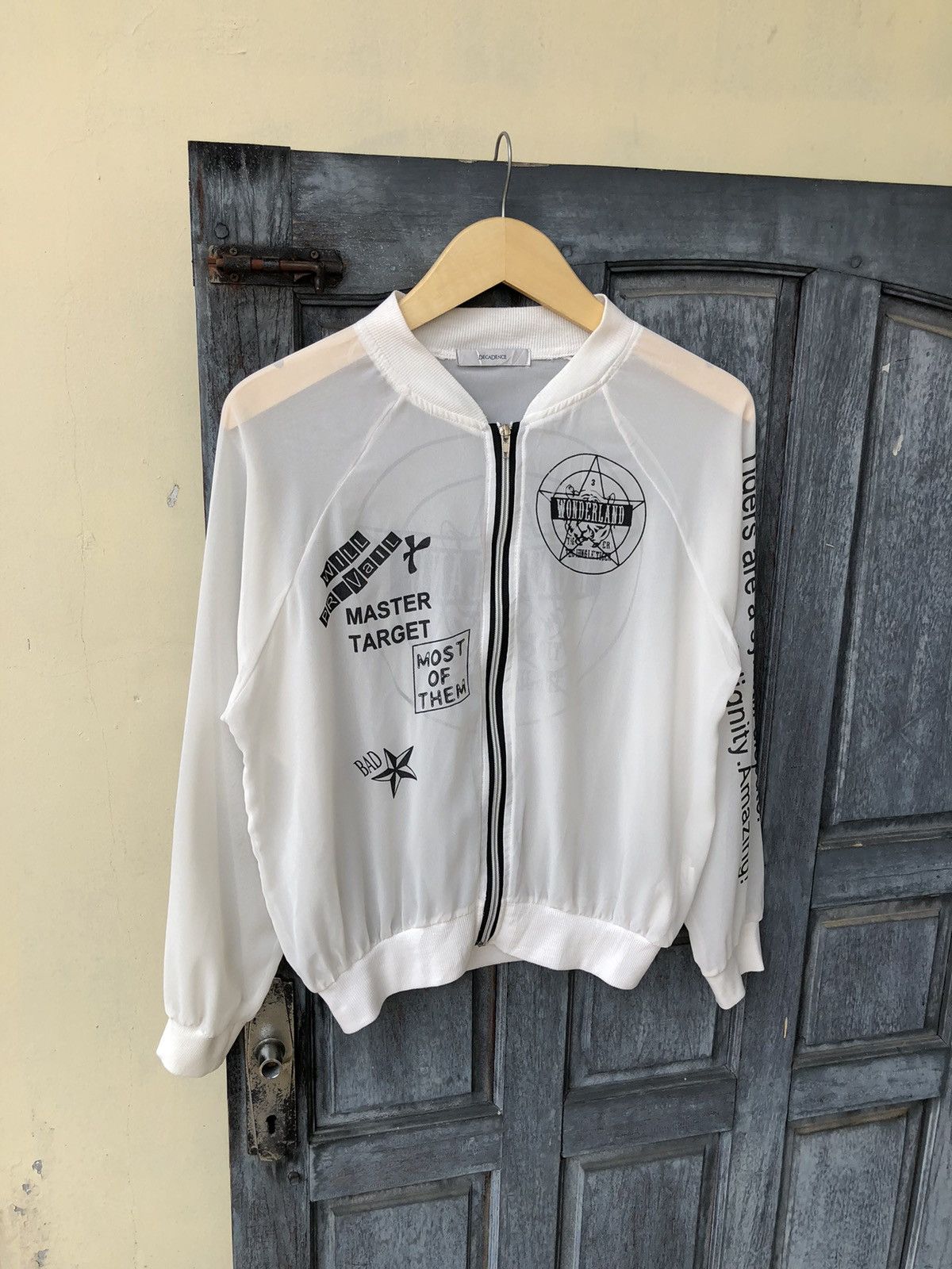 Vintage DecaDenceTransparent Darkness Satanic Style Light Jacket Size US S / EU 44-46 / 1 - 4 Thumbnail