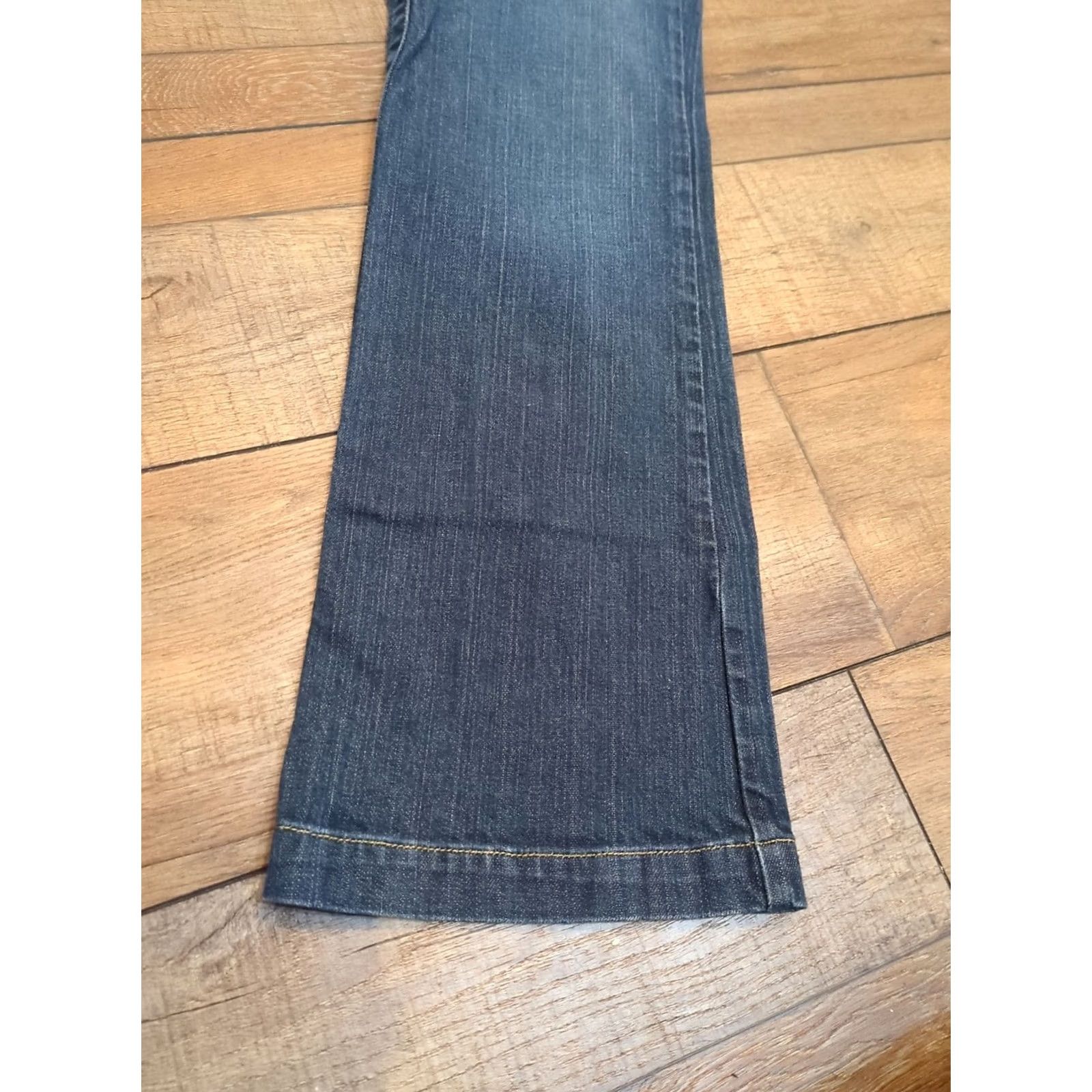 Calvin Klein Calvin Klein Jeans Modern Flare Jeans Womens Size 4 Blue Denim Cotton Spandex Elastane Zip Button Pockets Stretch Regular 30" Waist Size 27" / US 4 / IT 40 - 6 Thumbnail